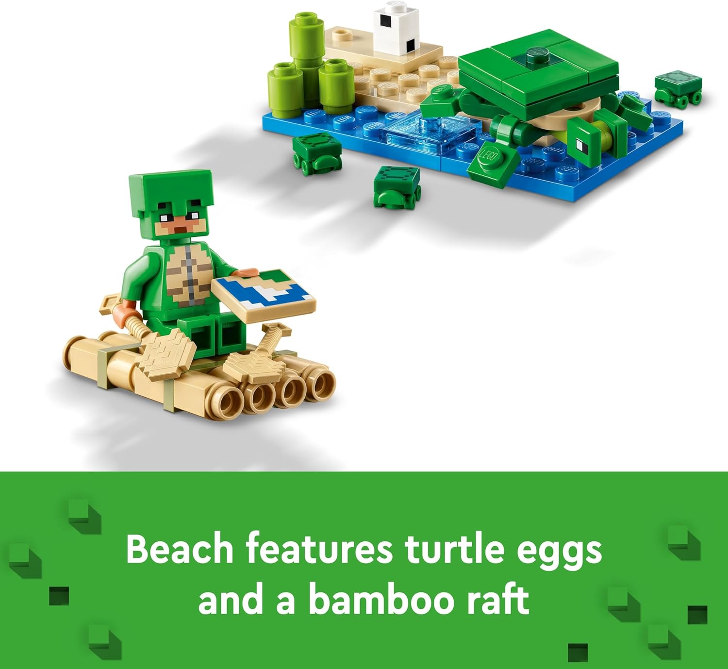 LEGO Minecraft The Turtle Beach House - Building Set with Turtle Warrior, Drowned & Turtles for Kids 8+ 6
