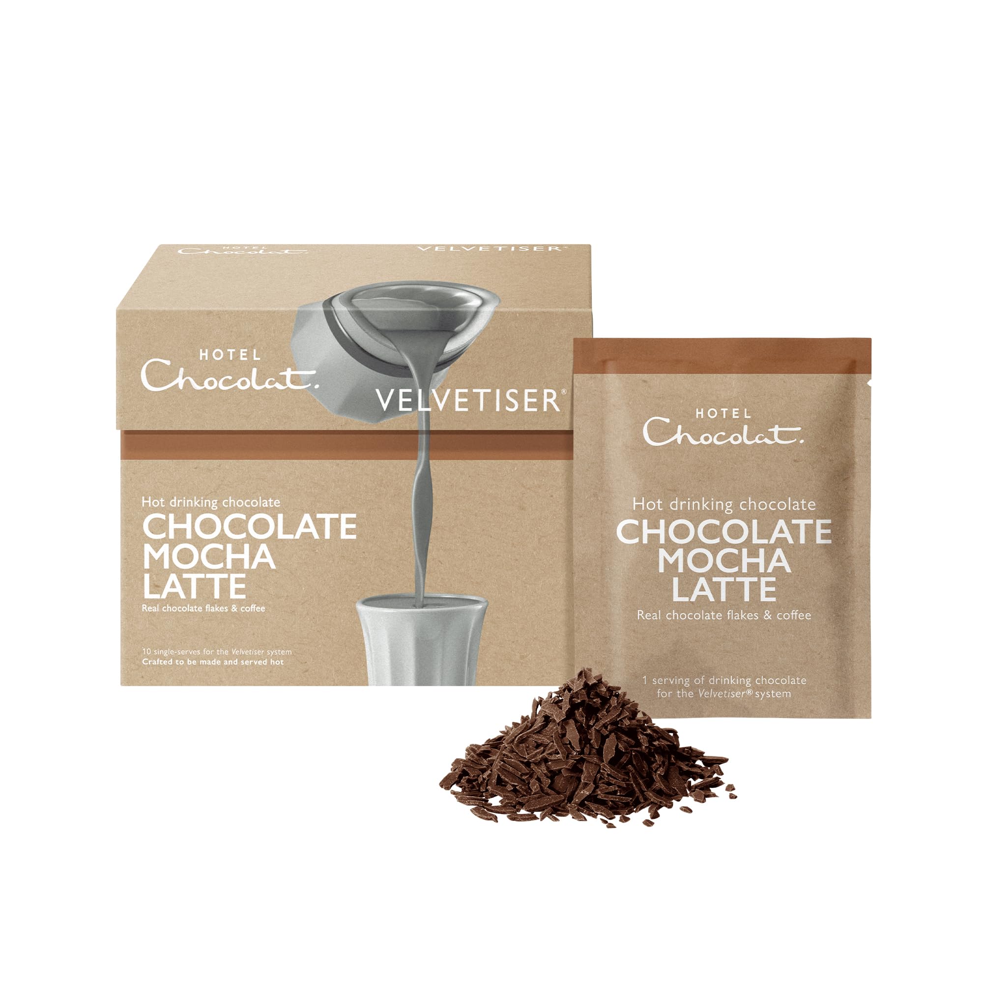 Hotel Chocolat - Chocolate Latte Sachets (10 Sachets) for The Velvetiser System 5