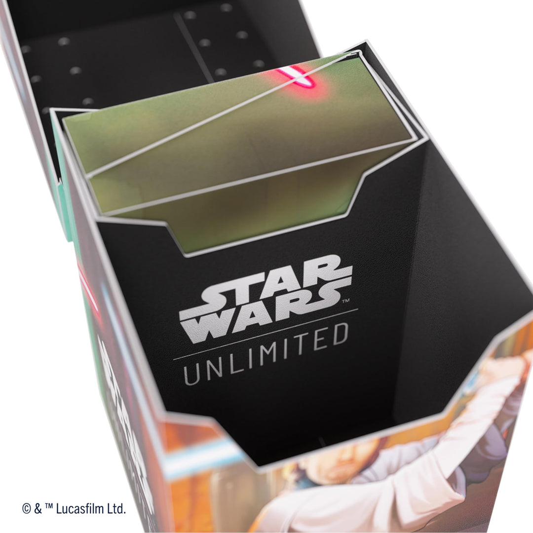 Gamegenic Star Wars Unlimited Soft Crate - Obi-Wan Kenobi/Darth Maul Deck Box with Token Storage