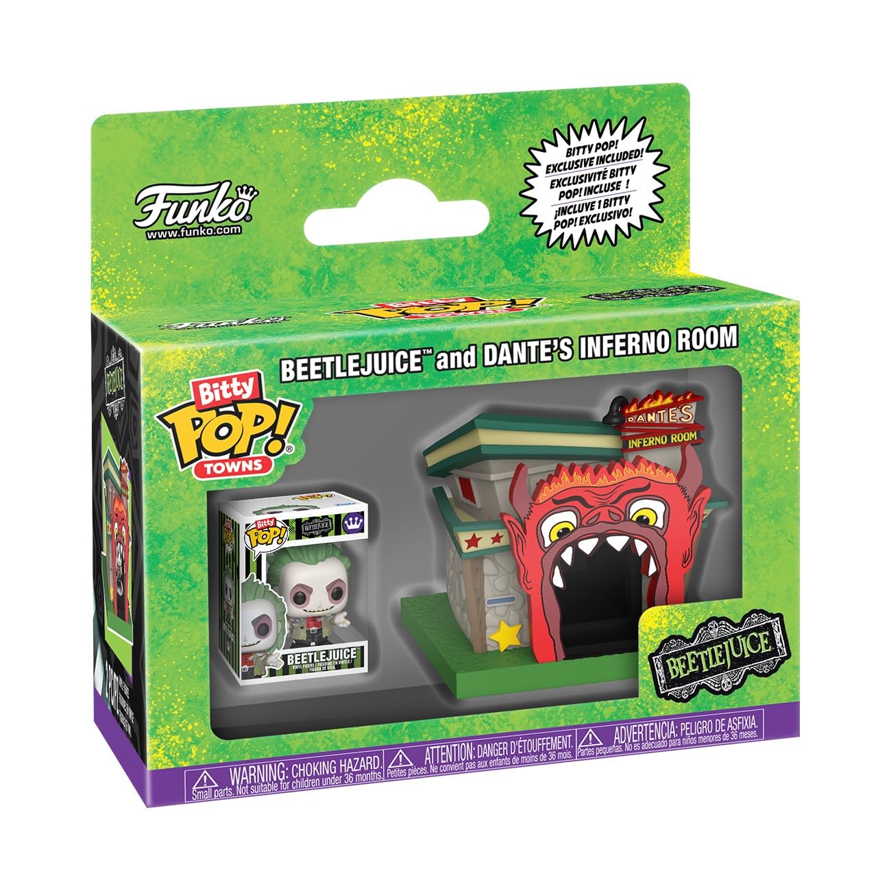 Funko Pop! Bitty Town: Beetlejuice and Dante's Inferno Room Vinyl Figure Set