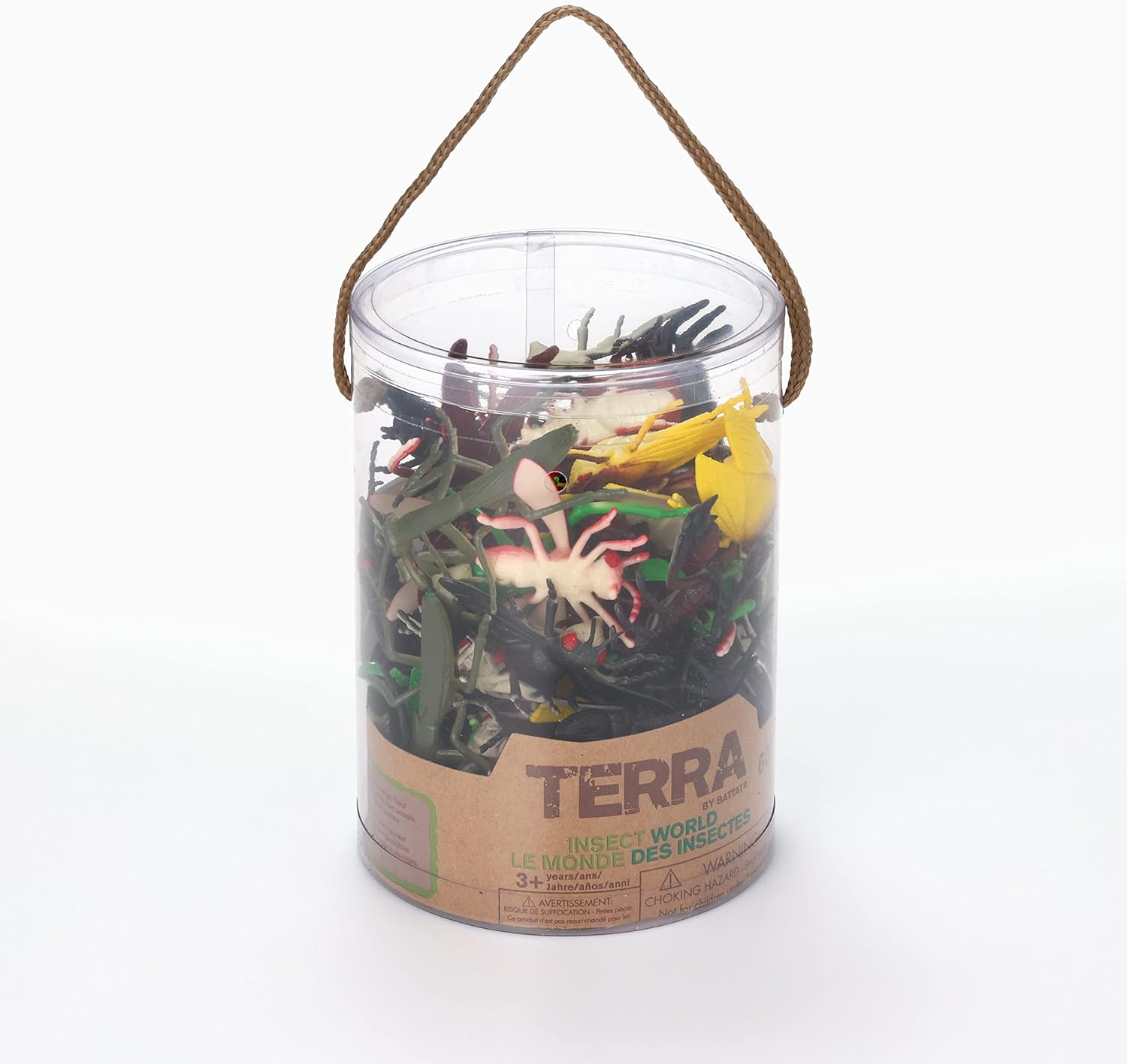 Terra by Battat Insect World - 60-Piece Miniature Insect and Animal Figurine Set for Kids