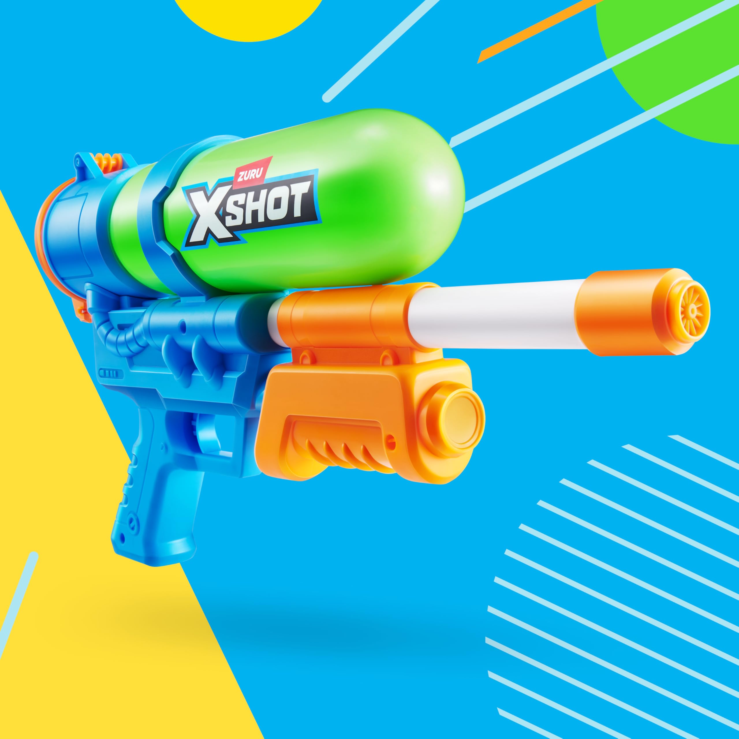 XSHOT Super Splash Water Blaster - Fast-Fill Refill | 33FT Range | 500ML Capacity | Green