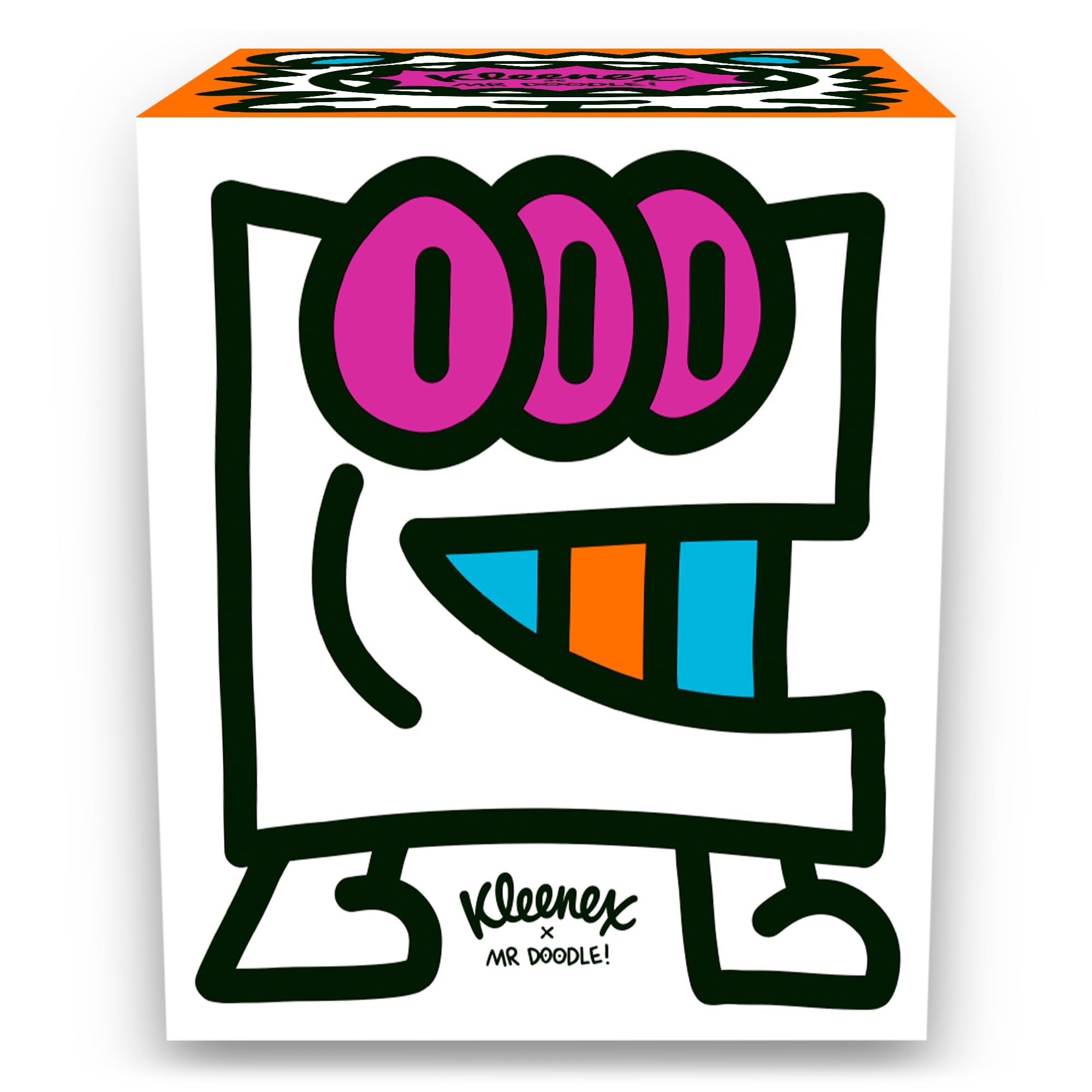 Kleenex - Mr Doodle Limited Edition Design Multipack Facial Tissues (12 Cubes) 3