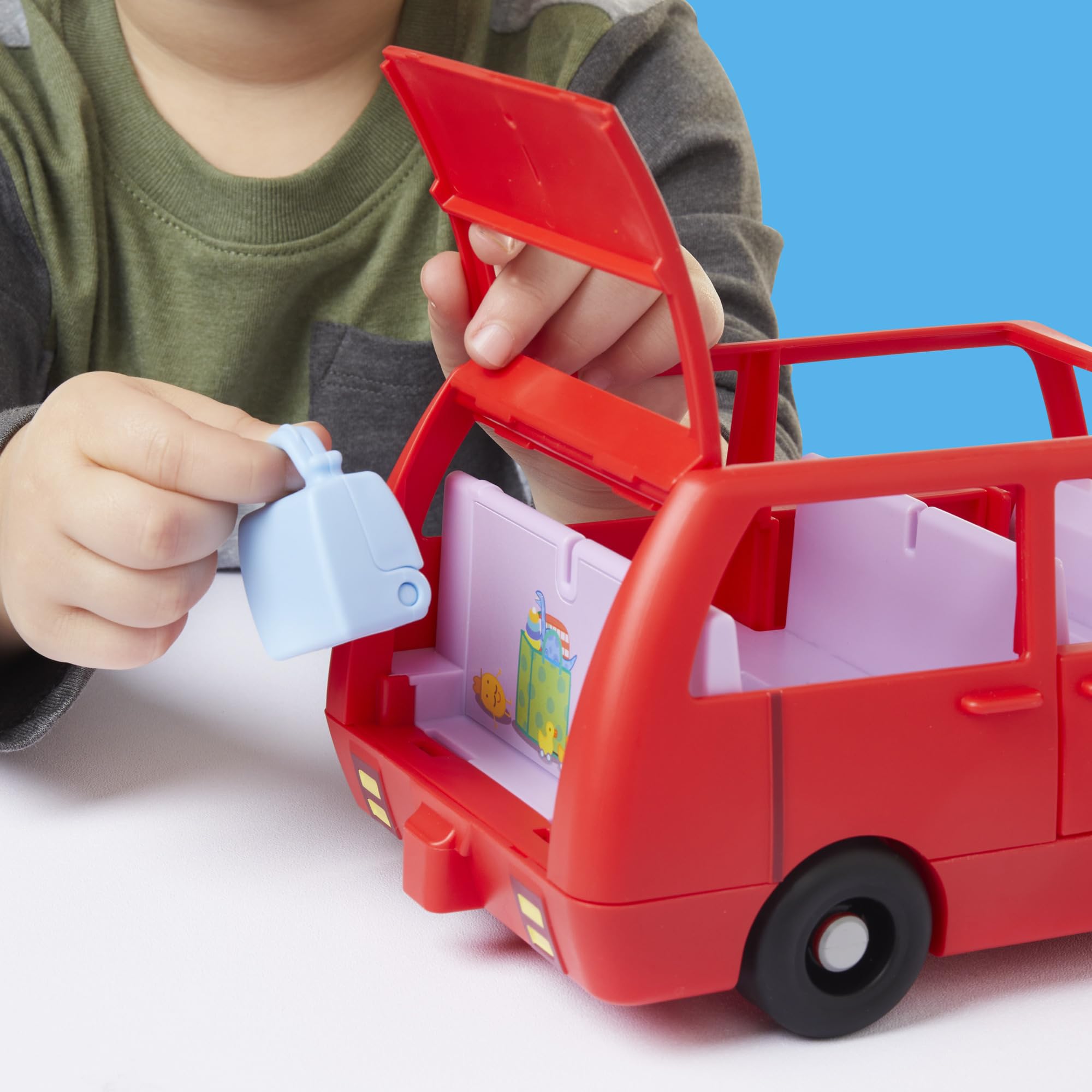 Peppa Pig Peppa's Big Family Car Playset - Red | Includes Peppa & Baby Evie Figures | Ages 3+ 8