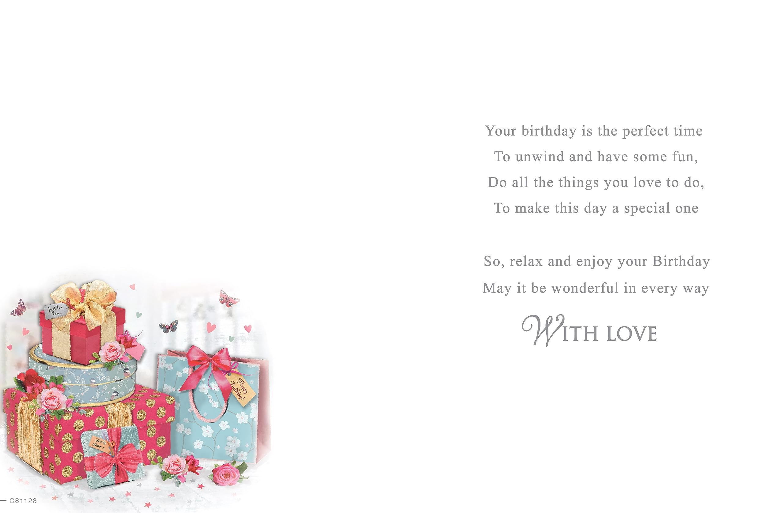 Regal Publishing Traditional Birthday Card for Sister | 8 x 6 Inches | Multicolor 2