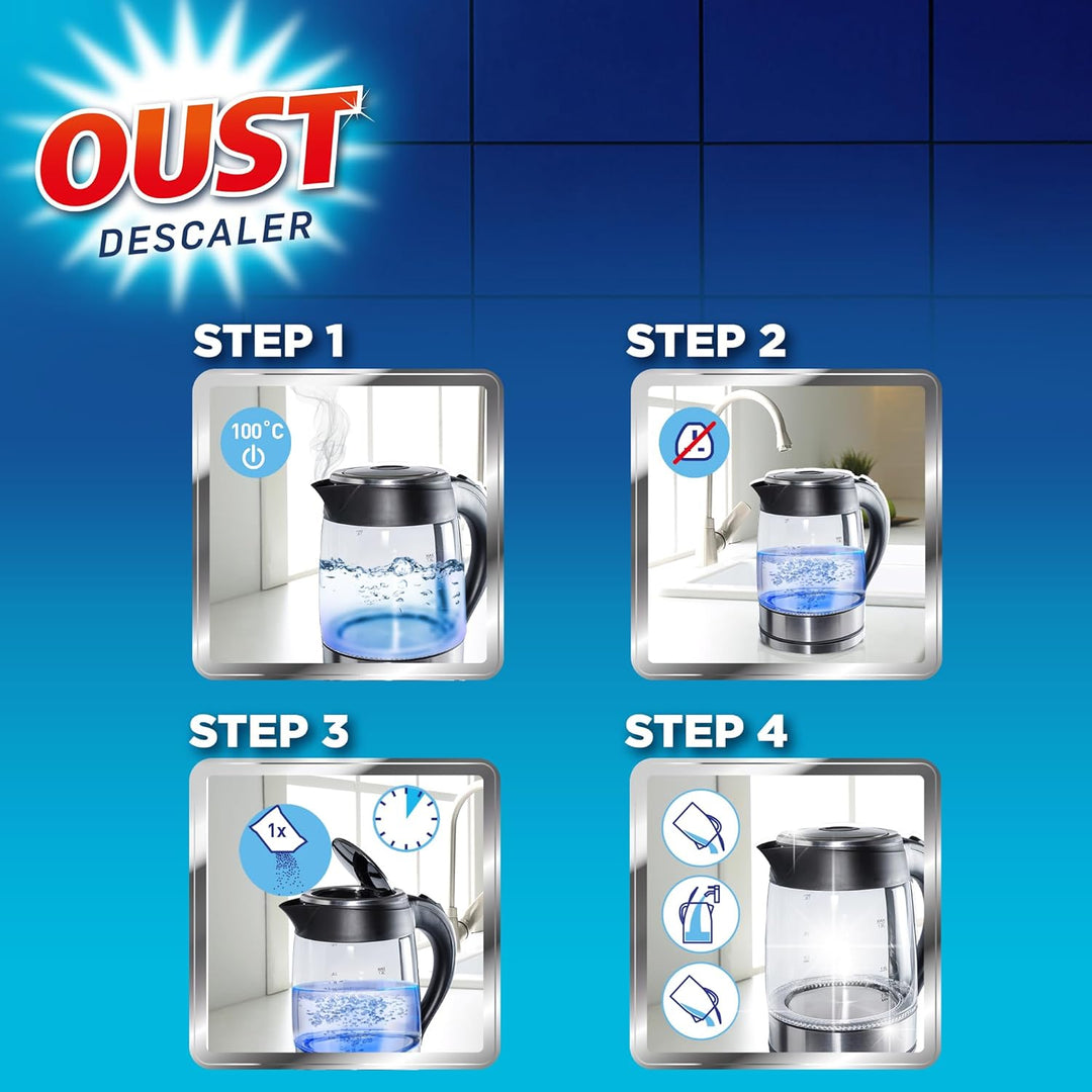Oust Powerful All Purpose Descaler - Limescale Remover for Kettles, Irons, Coffee Machines & Shower Heads