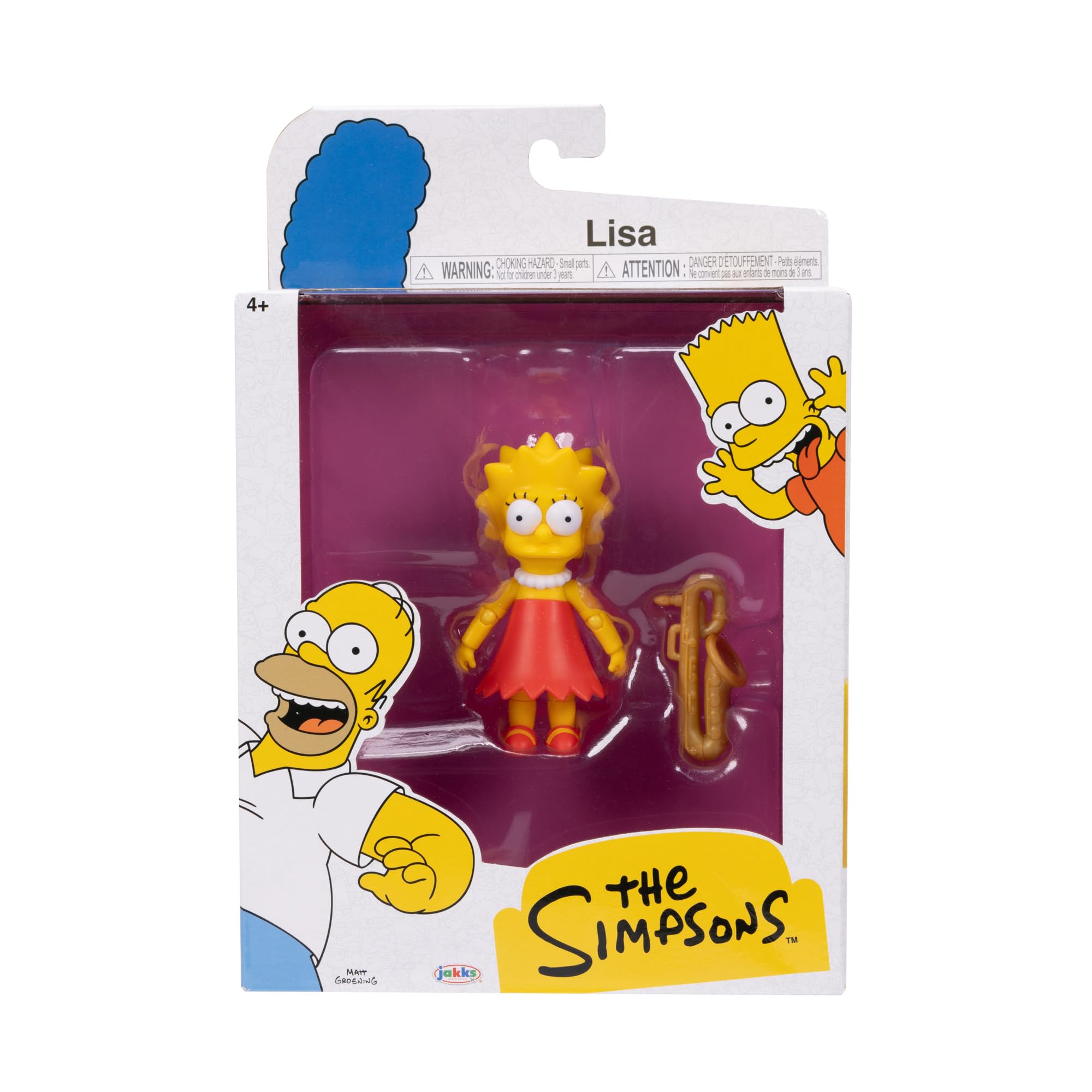 JAKKS Pacific The Simpsons - Lisa Simpson 12.7cm Action Figure with Saxophone 4