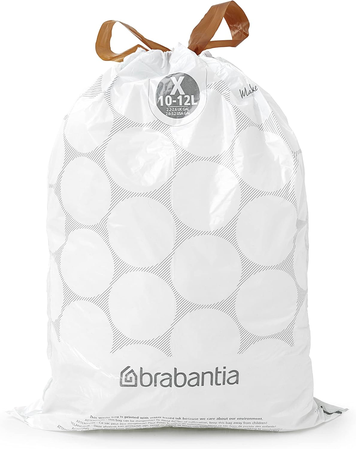 Brabantia PerfectFit Bin Liners Multipack - Size X (10-12 Litre) - Extra Strong Plastic with Tie-Tape 6