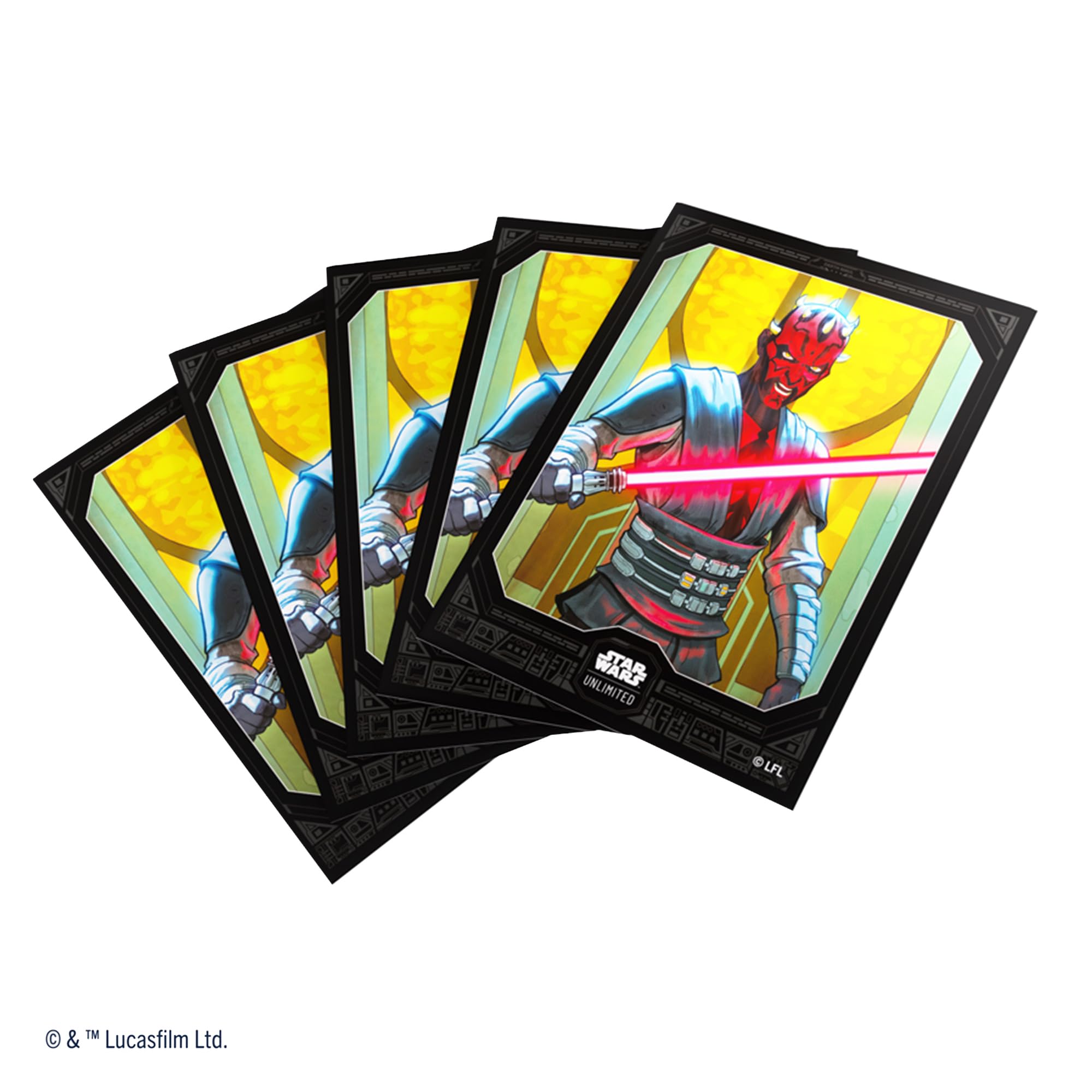 Gamegenic Star Wars Unlimited Darth Maul Art Card Sleeves | 66x92mm | 61 Count 3