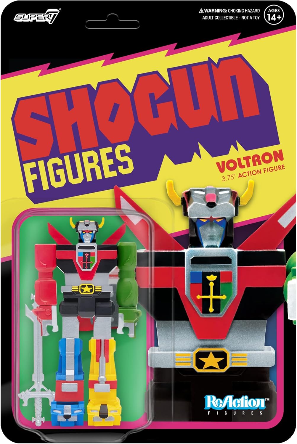 SUPER7 ReAction Voltron: Defender of the Universe - Shogun Voltron Action Figure (RE-VOLTW01-VOL-03)