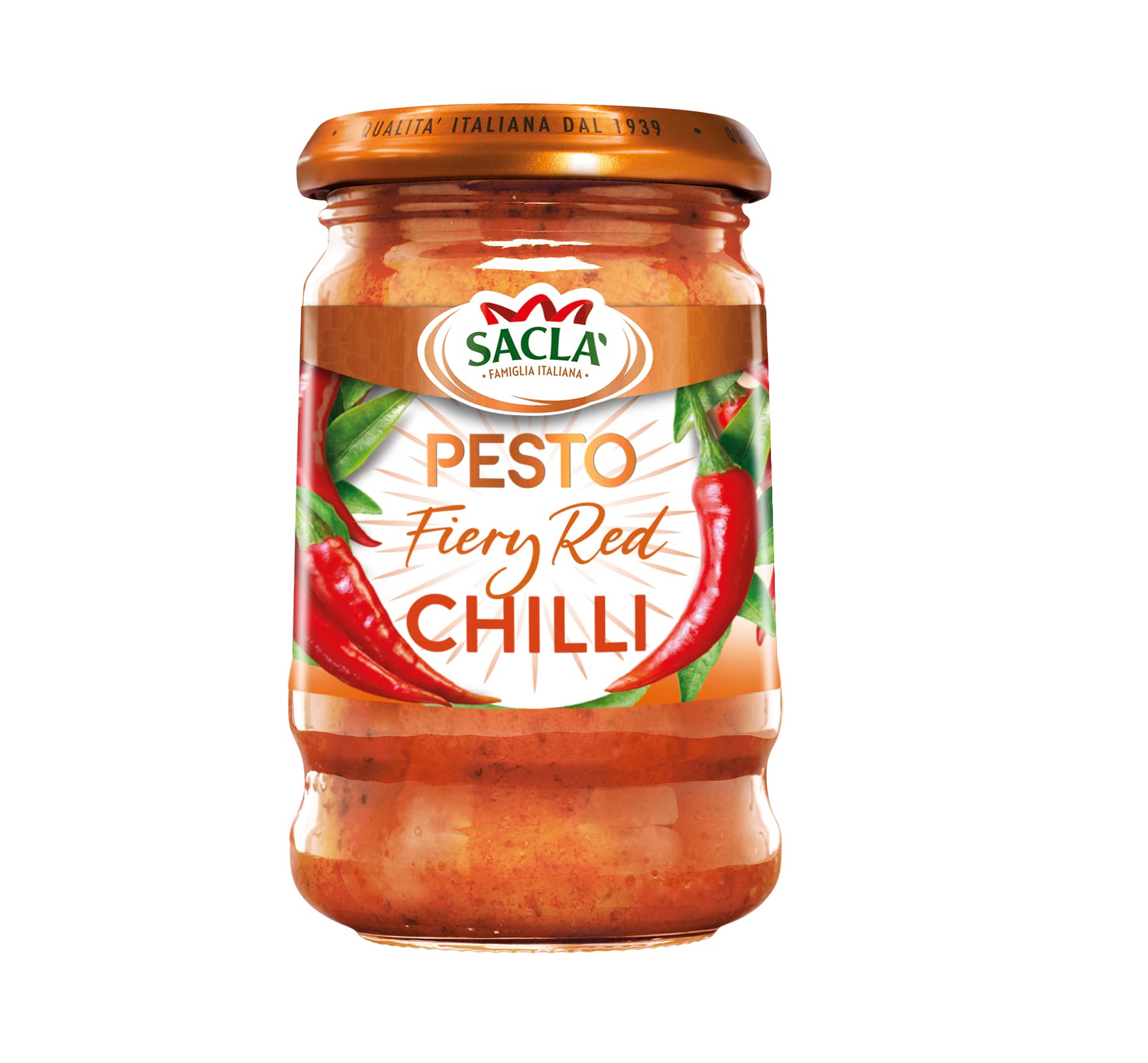 Sacla' Fiery Chilli Pesto Sauce (190g) 1