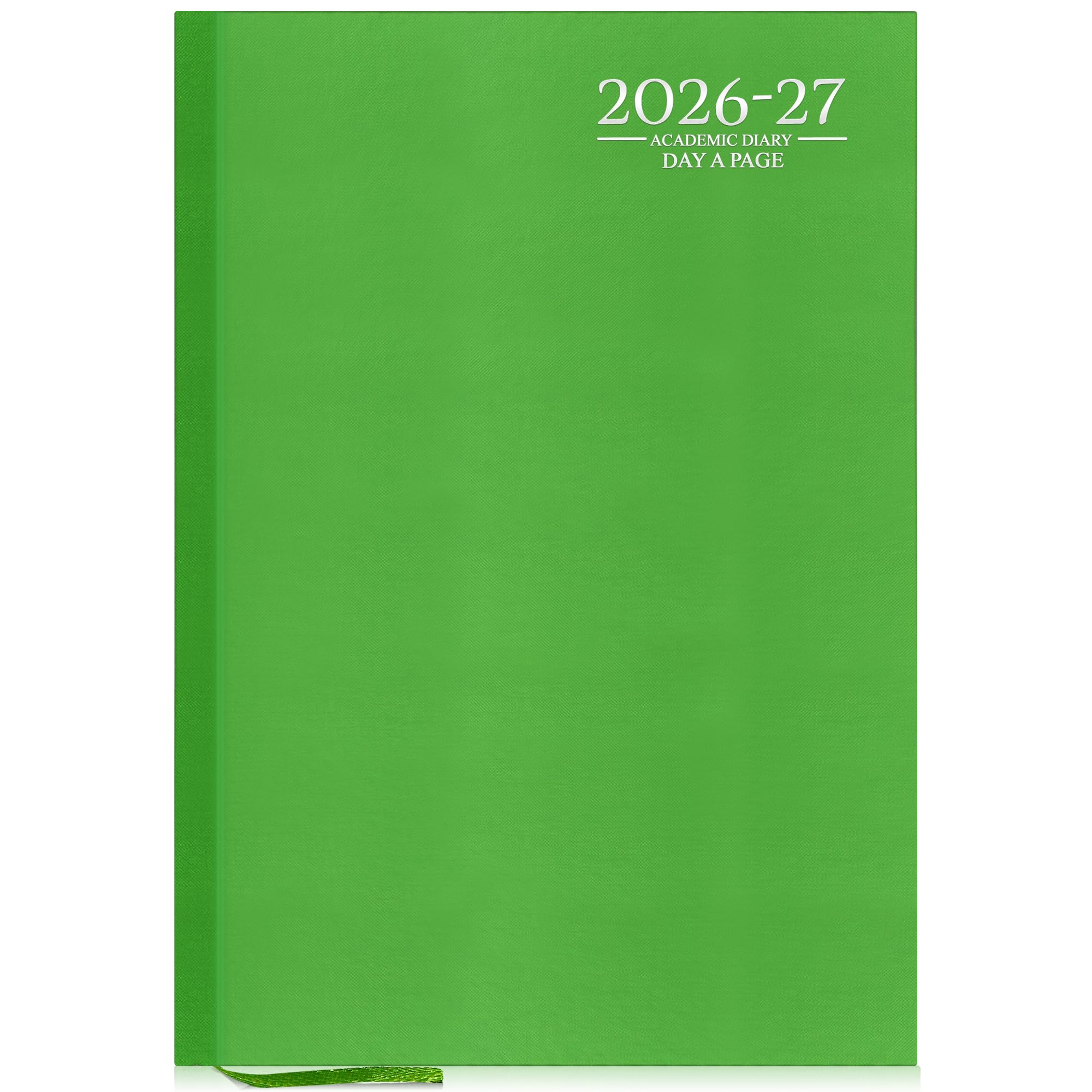 G4GADGET 2026-2027 Academic Diary - A4 Day A Page | Lime Green Hardback 1