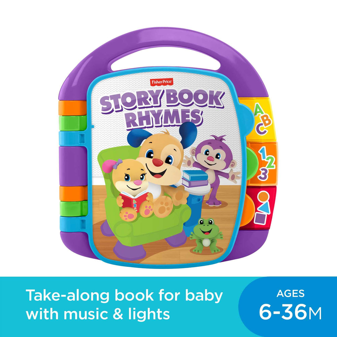 Fisher-Price Laugh & Learn Storybook Rhymes - Musical Light-Up Learning Toy for Babies 6M+