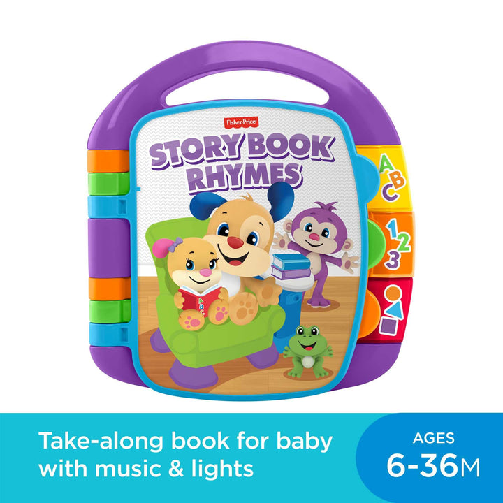 Fisher-Price Laugh & Learn Storybook Rhymes - Musical Light-Up Learning Toy for Babies 6M+