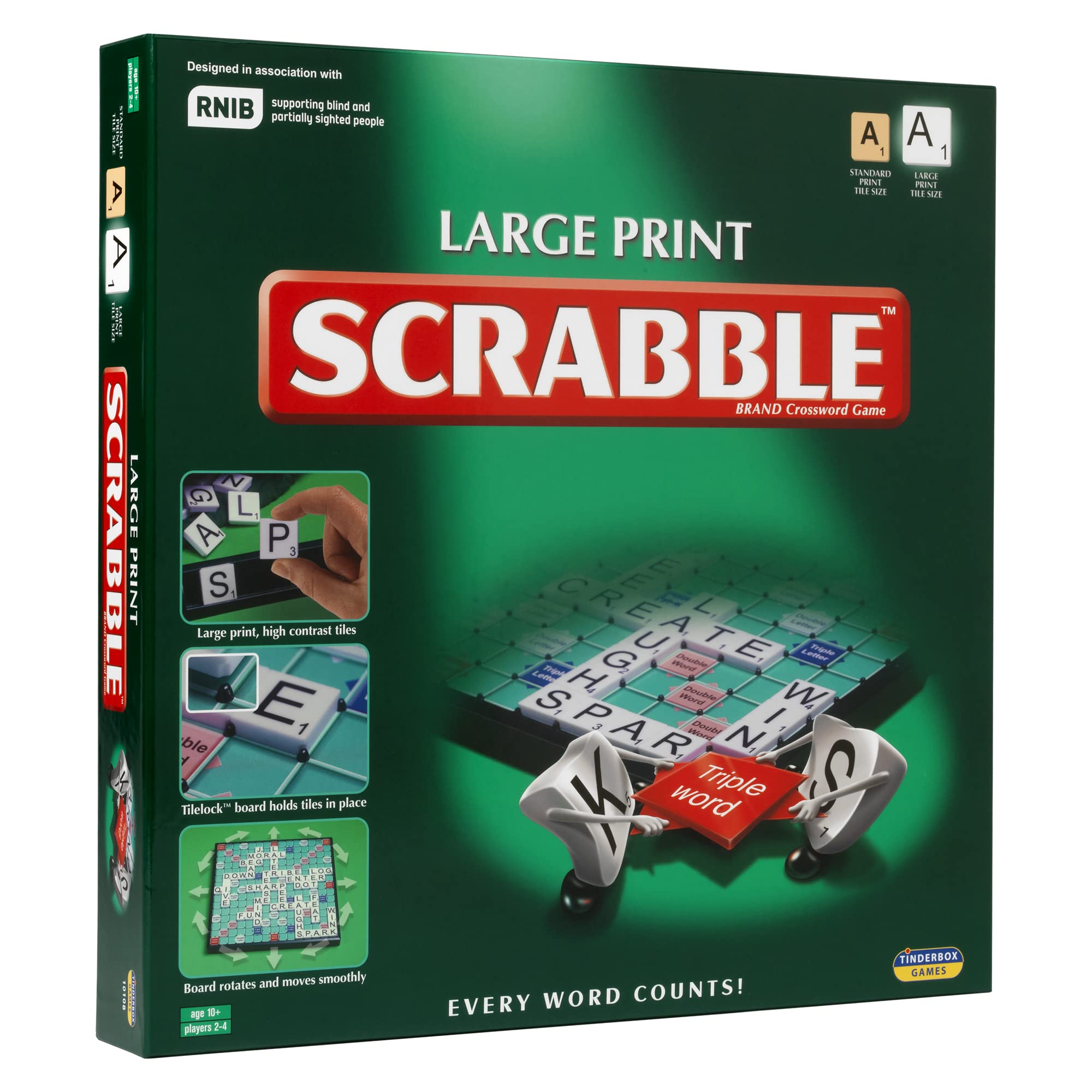 Ideal Large Print Scrabble Board Game 1