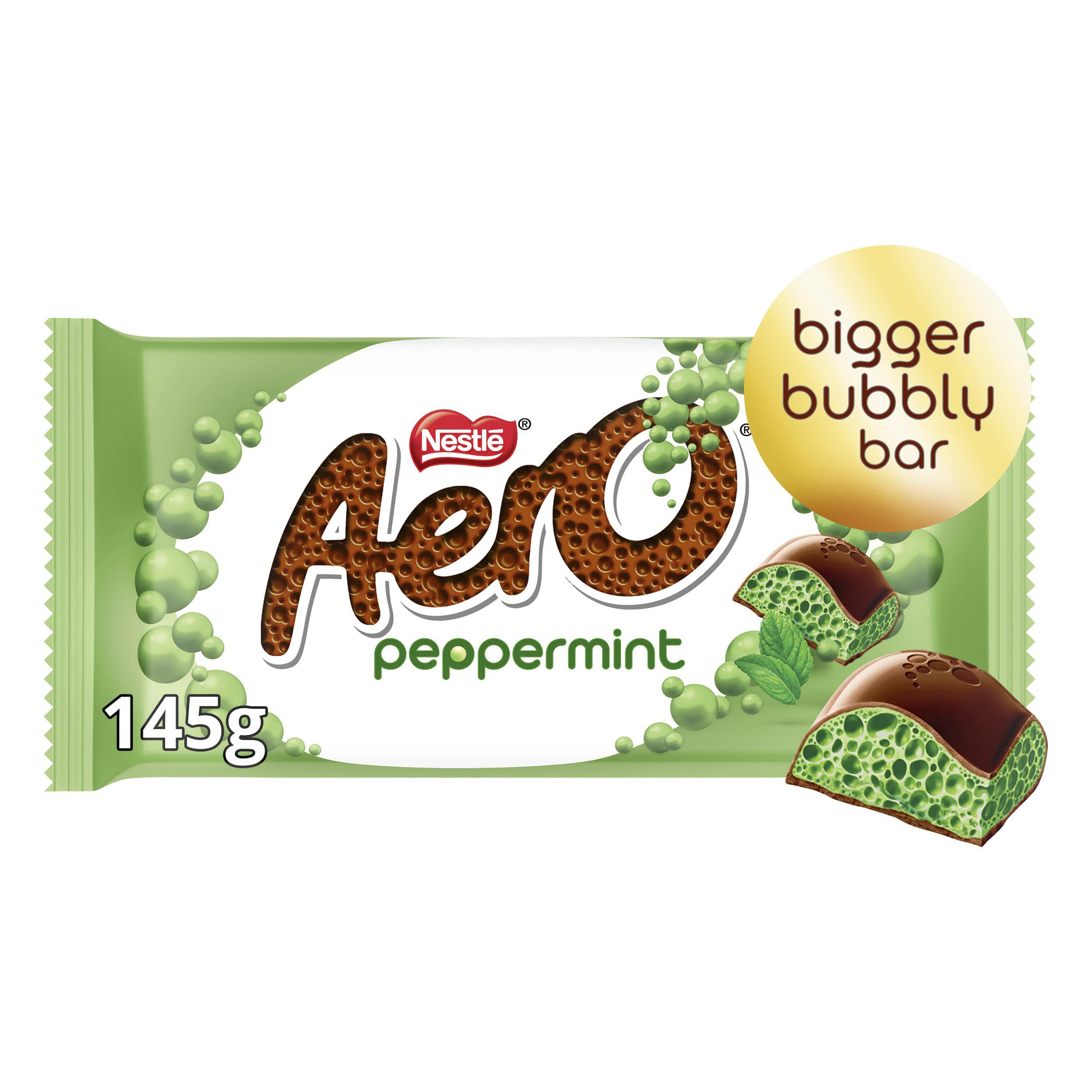 Aero Peppermint Sharing Block Milk Chocolate Bar 145g 1