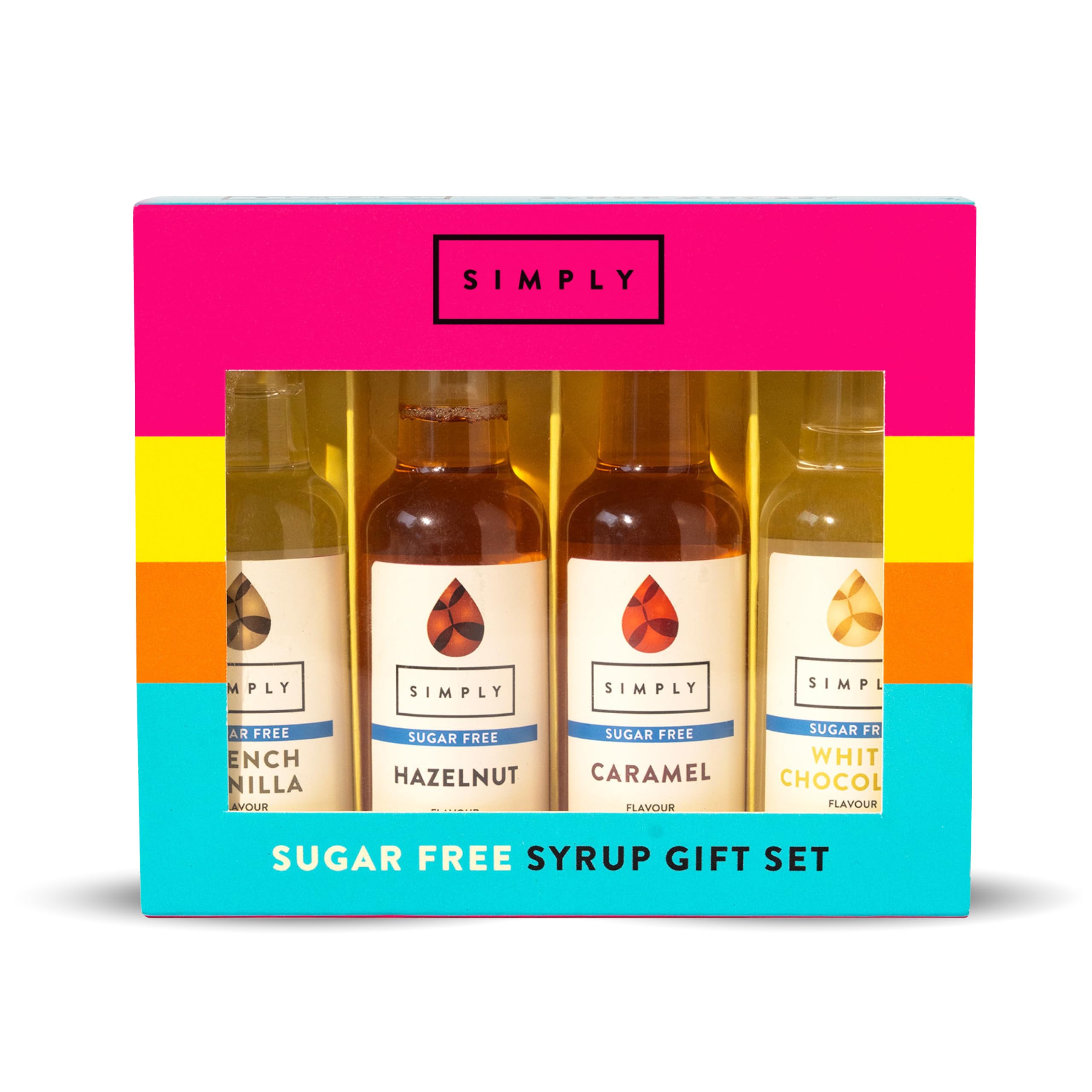 Simply Sugar Free Coffee Syrup Gift Set - 4 x 50ml Flavors