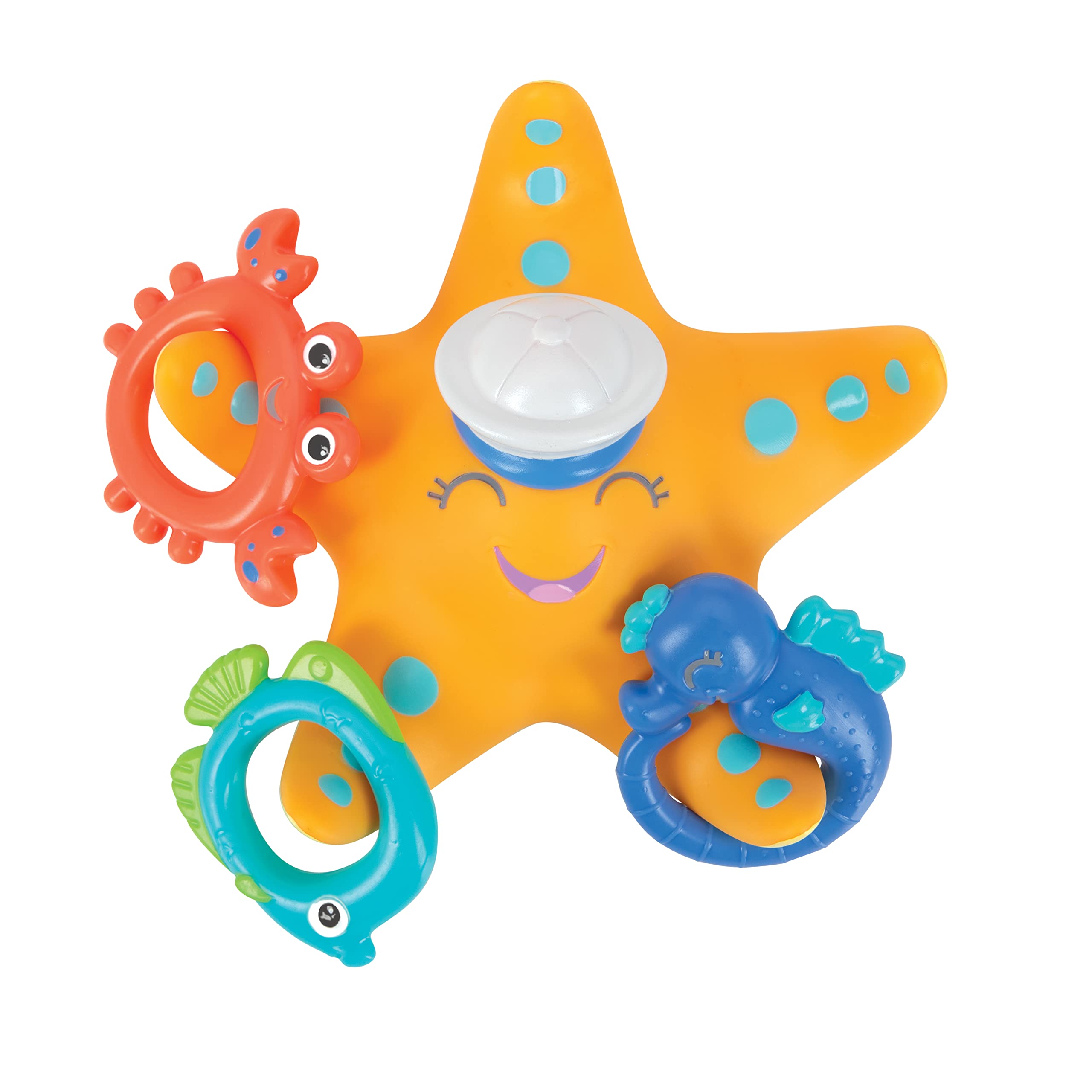 Nuby Starfish Hoopla Floating Bath Toy - 3 Throwing Rings for Kids 18 Months+ 7