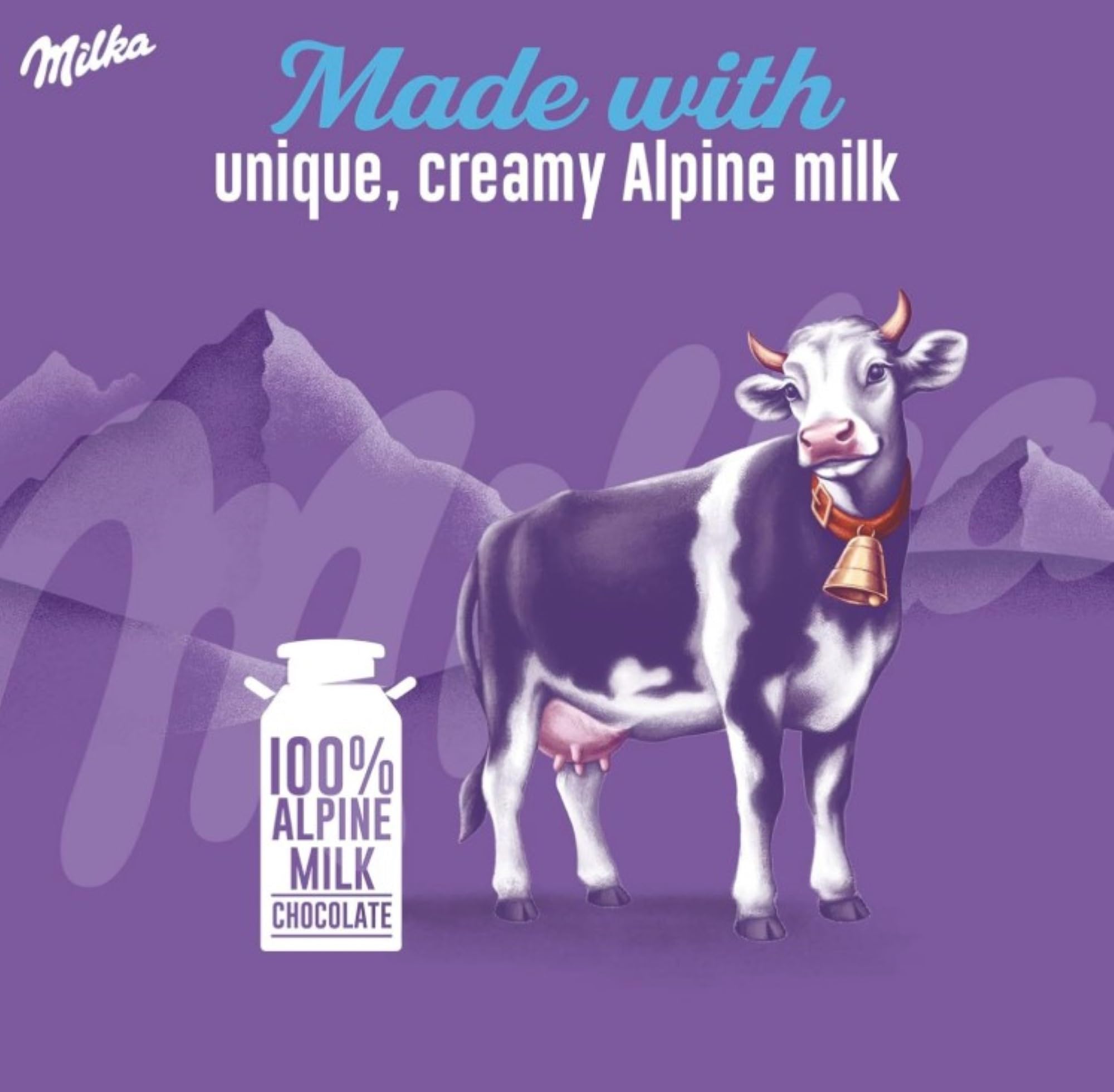Milka Mmmax Alpine Milk Chocolate with Whole Hazelnuts, 250 g Bar 5