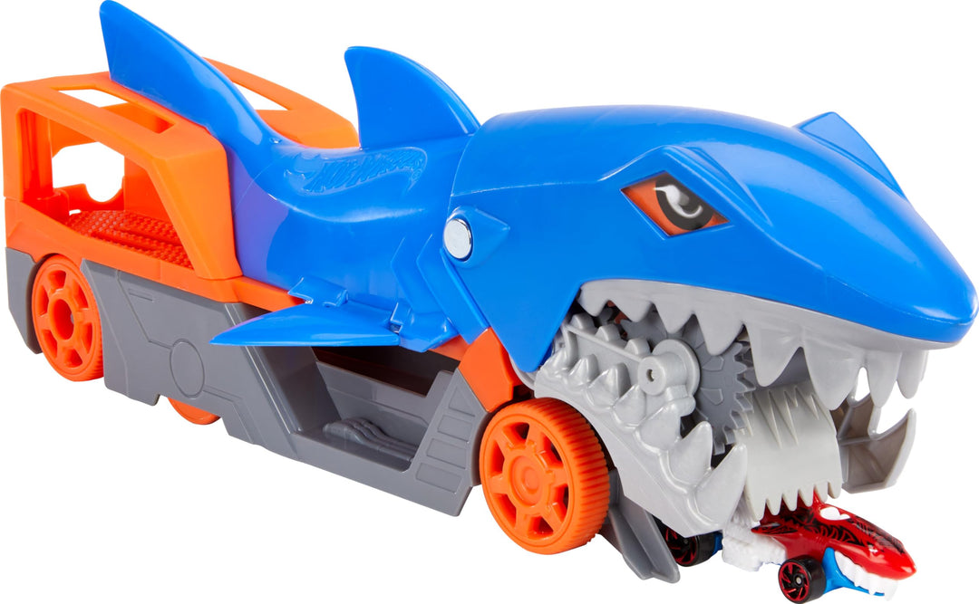 Hot Wheels Shark Chomp Transporter Playset & Diecast Car - Vehicle Toy for Kids 4+
