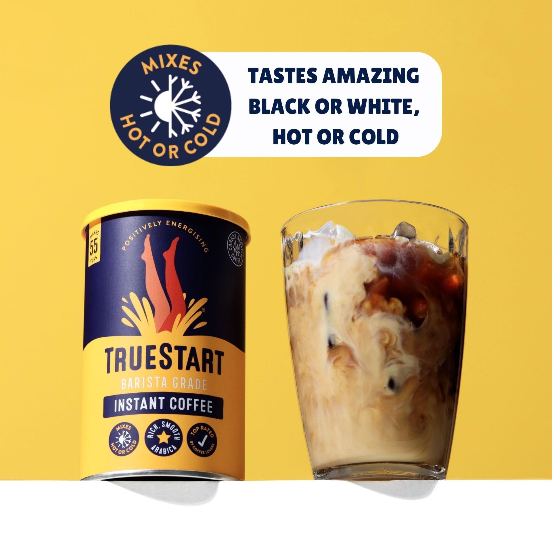 TRUESTART Barista Grade Instant Coffee - 750g Freeze Dried Colombian Arabica 3