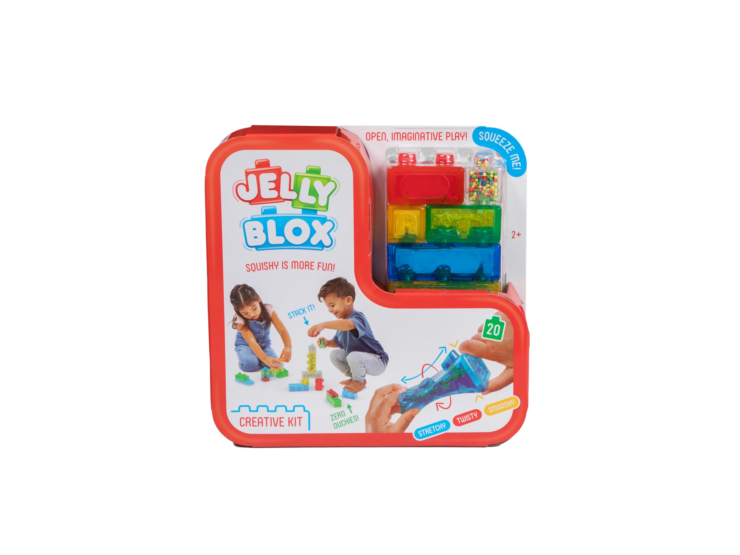 Jelly Blox Creative Kit Stacking Blocks | Squishy Sensory Play | Ages 2+ 1