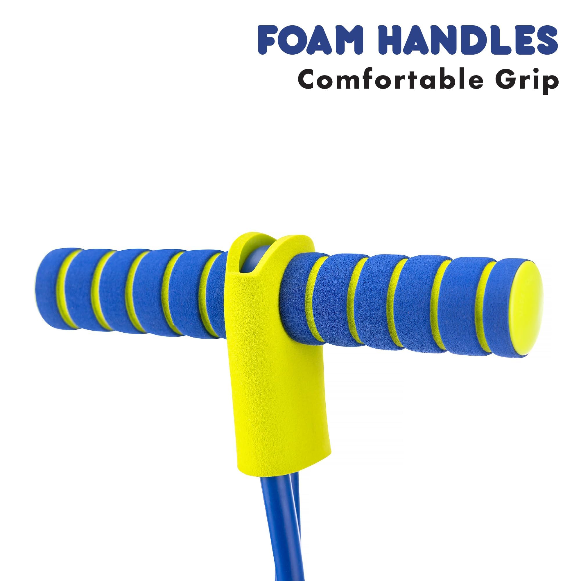 Toyrific Jump ‘N’ Bouncer Bungee Hopper - Foam Pogo Jumper for Kids 3+ | Max 50kg | Blue 6
