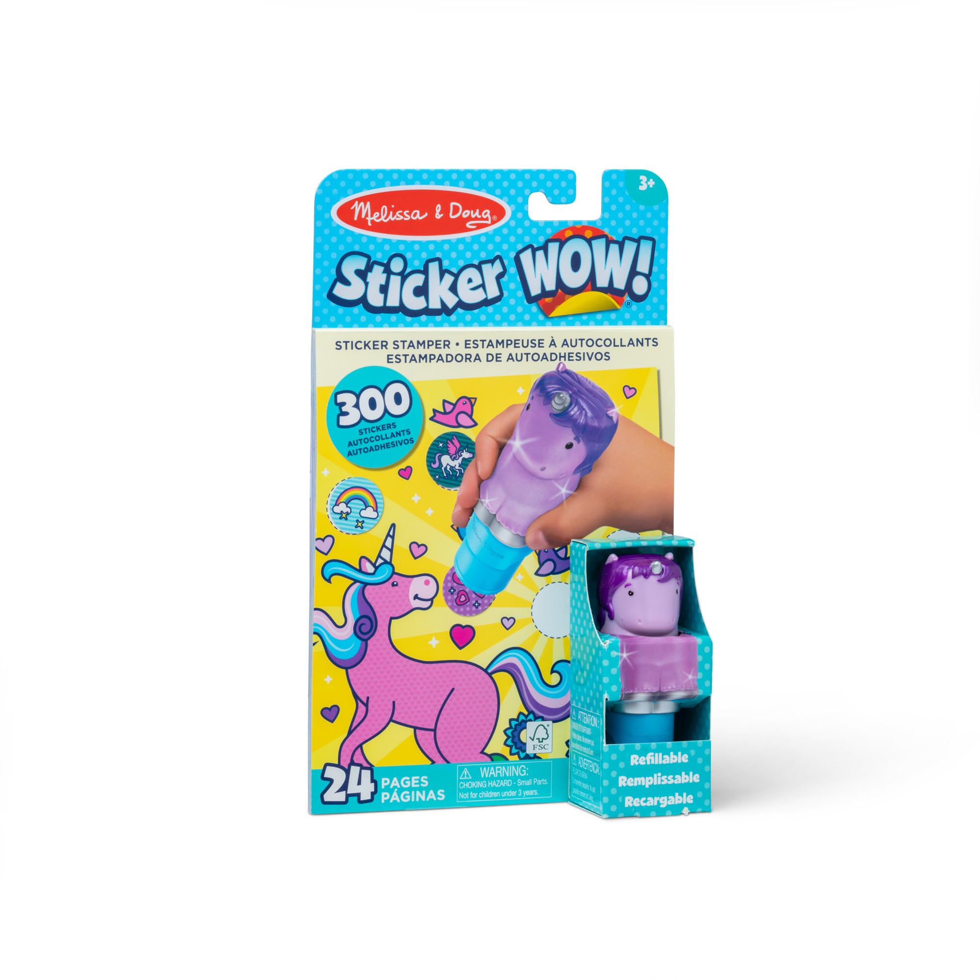 Melissa & Doug Sticker WOW! Activity Pad and Stamper - 300 Fantasy Stickers | Mess-Free Play 1
