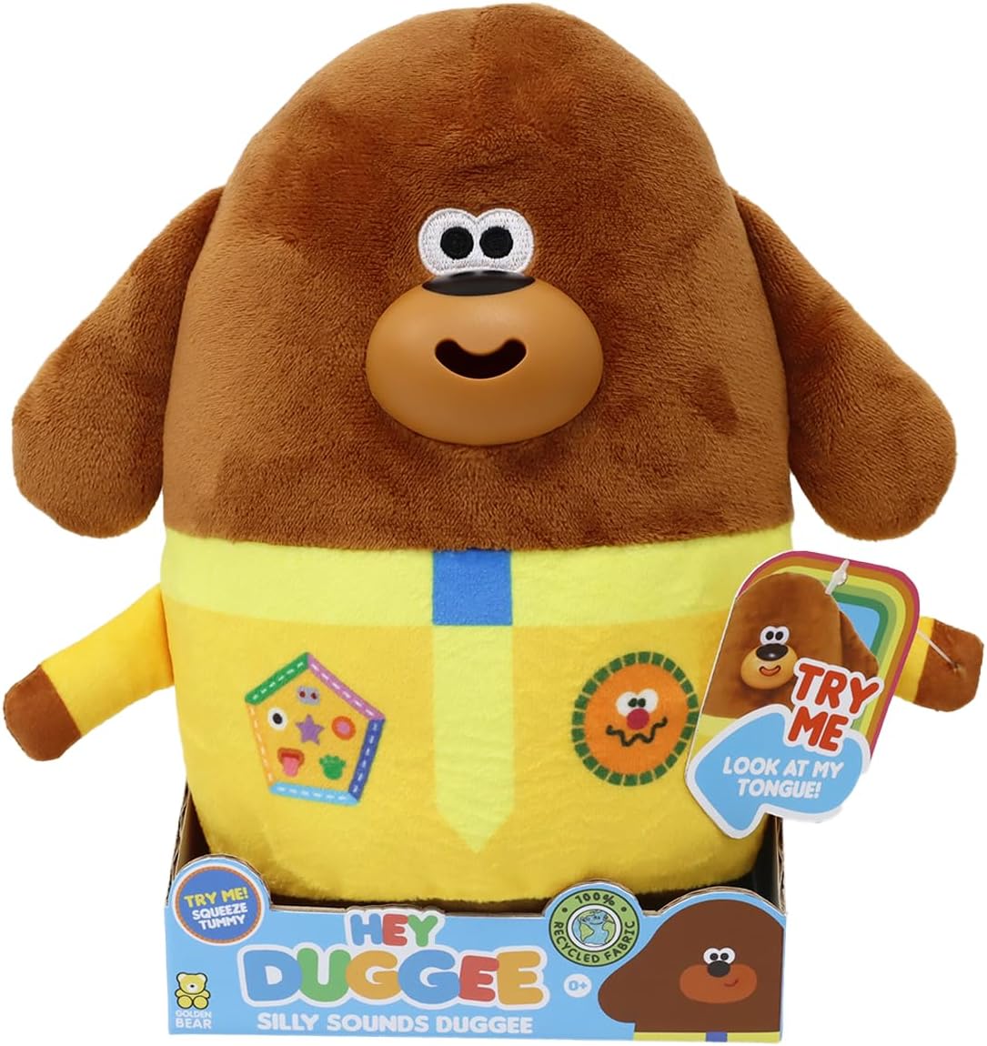 Hey Duggee Silly Sounds Duggee Teddy Bear - Squeeze & Laugh Interactive Plush Toy 8