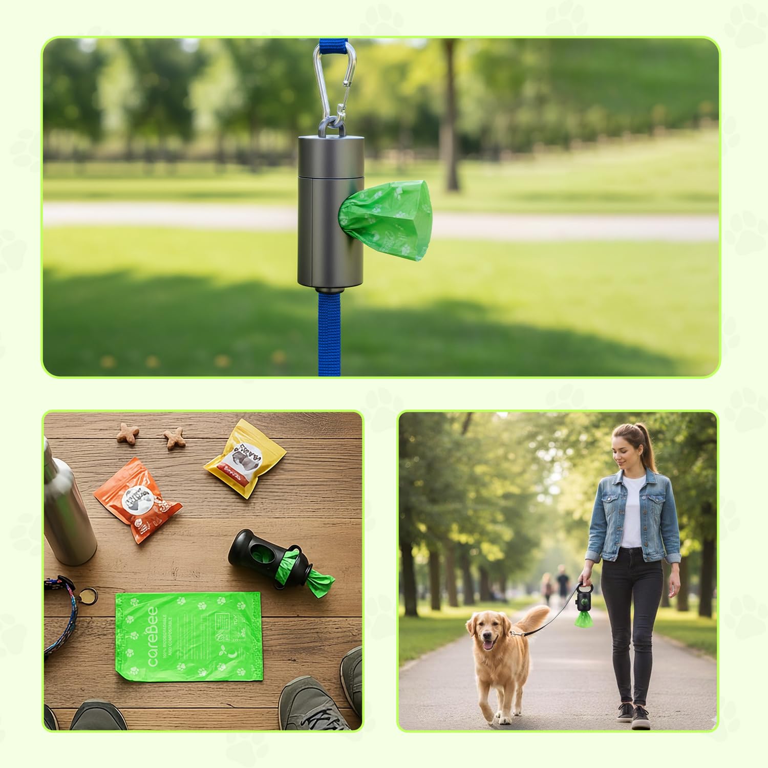 CareBee Dog Poo Bags - 150 Rolls | Extra Thick & Unscented | Gray 8
