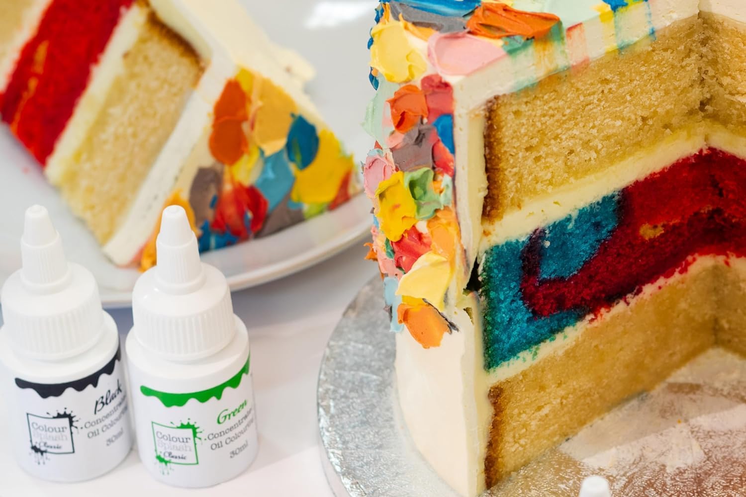 Colour Splash - Oil Based Food Colour Black | Vibrant Edible Colouring for Baking | 30ml 5