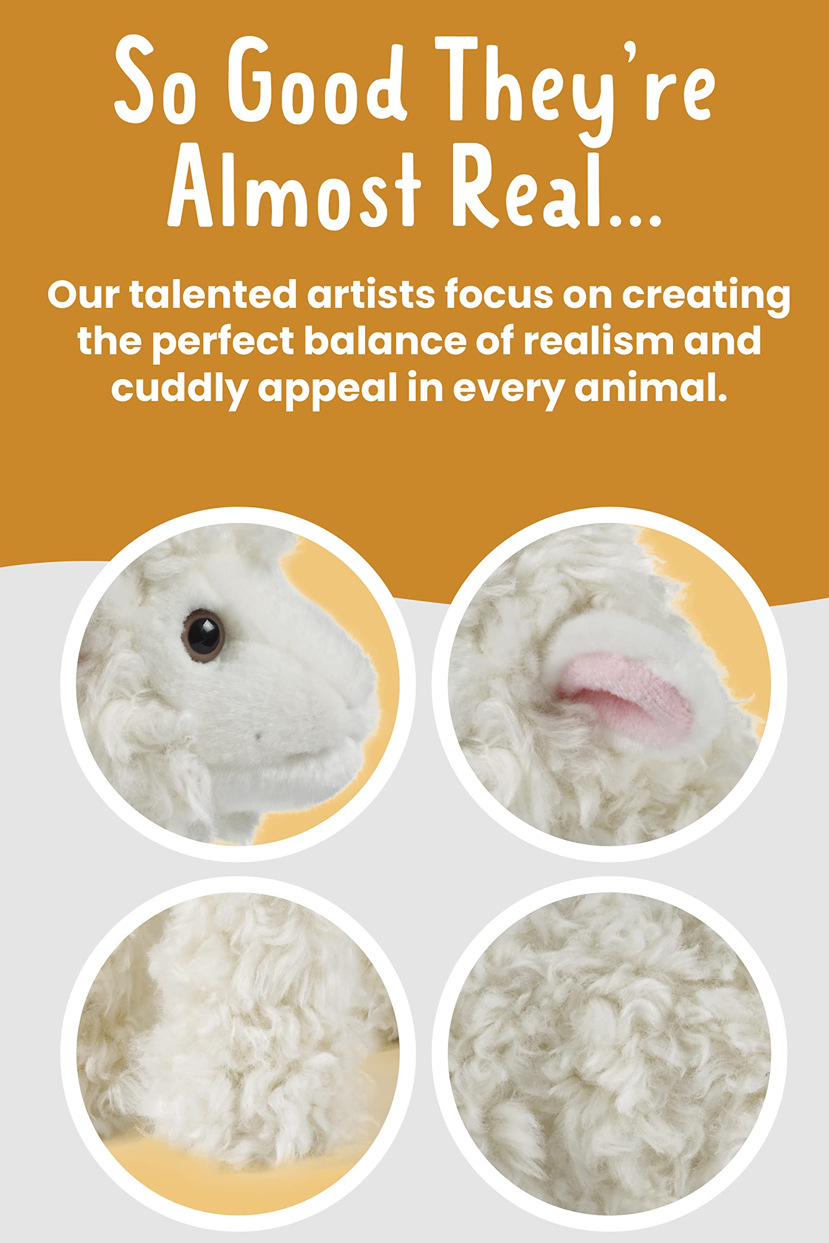 Living Nature Large Lamb - Realistic Soft Cuddly Plush Toy for All Ages