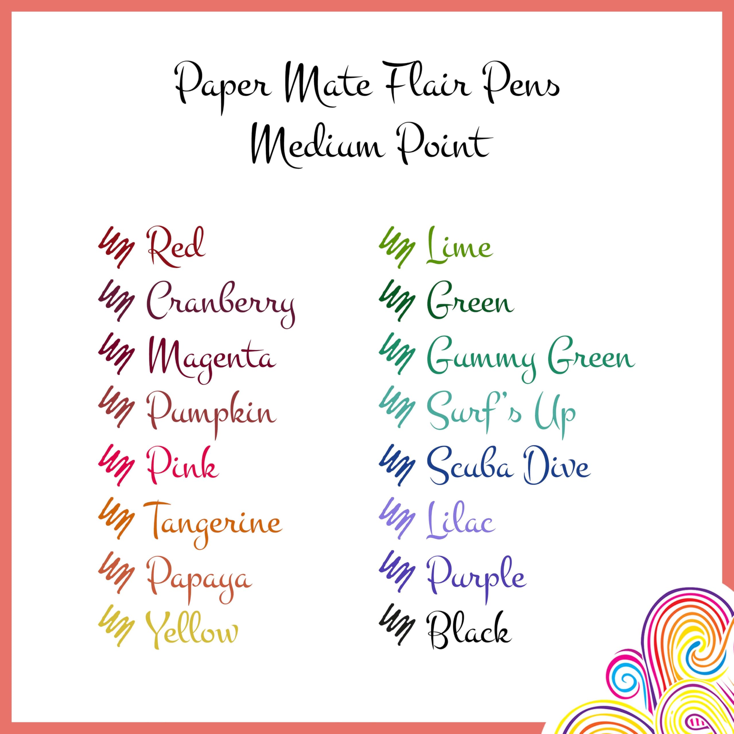 Paper Mate Flair Felt Tip Pens - Medium Point 0.7 mm Assorted Retro Colouring Pens, 16 Count 2