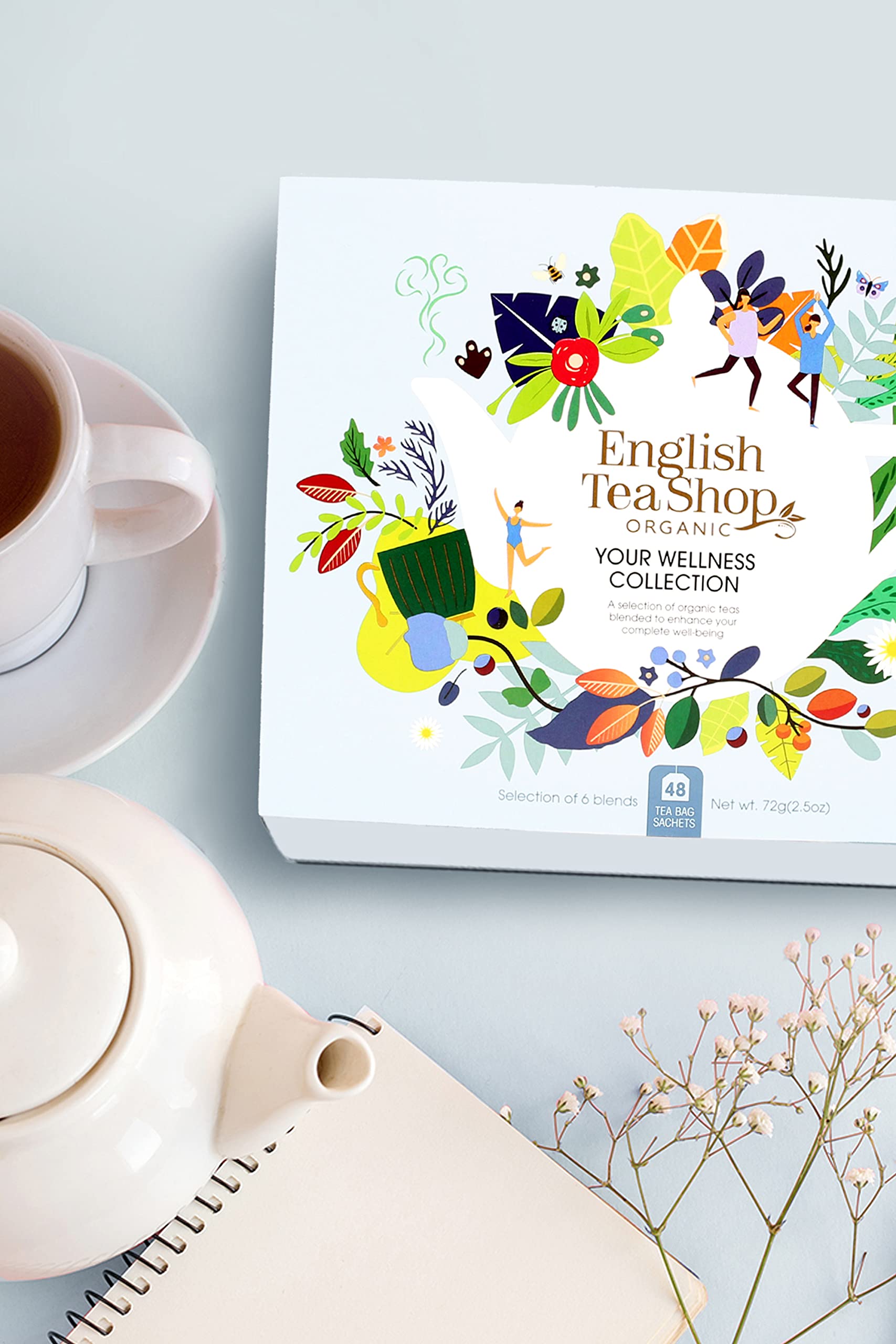 English Tea Shop Organic Your Wellness Collection Gift Pack - 48 Tea Bags