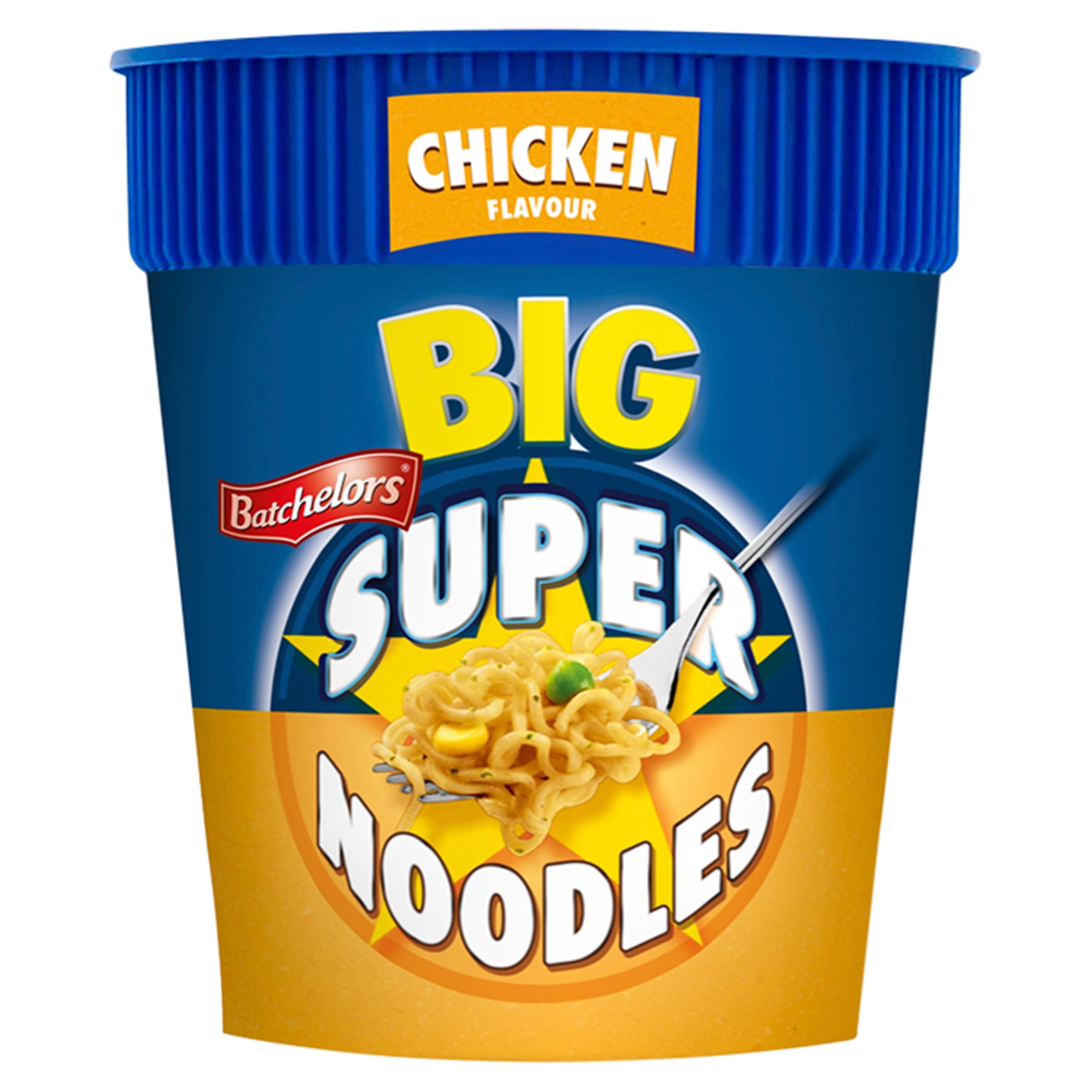 Batchelors Big Super Noodles Chicken Flavour Instant Snack Pot, 100 g (Pack of 6)