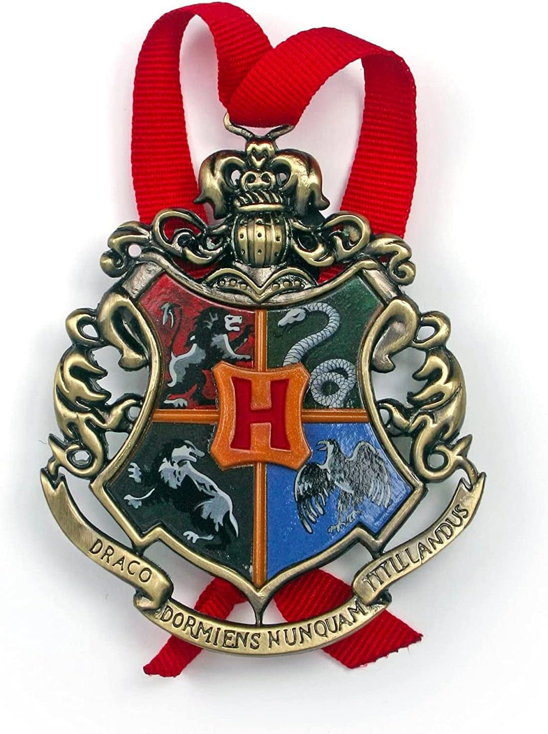 The Noble Collection Harry Potter Hogwarts Mascot Ornaments Set of 5 (NN7333)