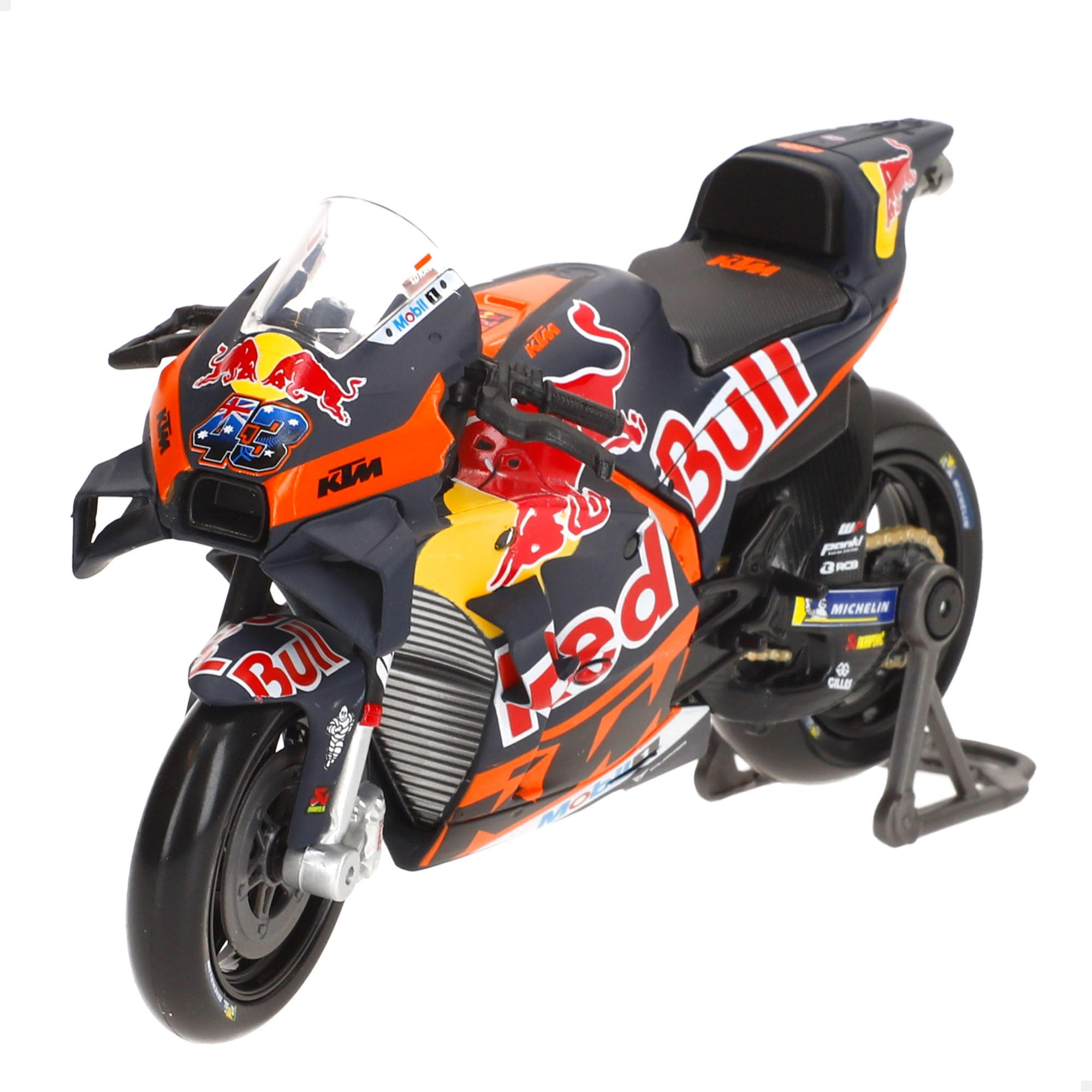 Maisto 1:18 Scale 2023 RED BULL KTM FACTORY MOTORBIKE (#33 BINDER) Diecast Model