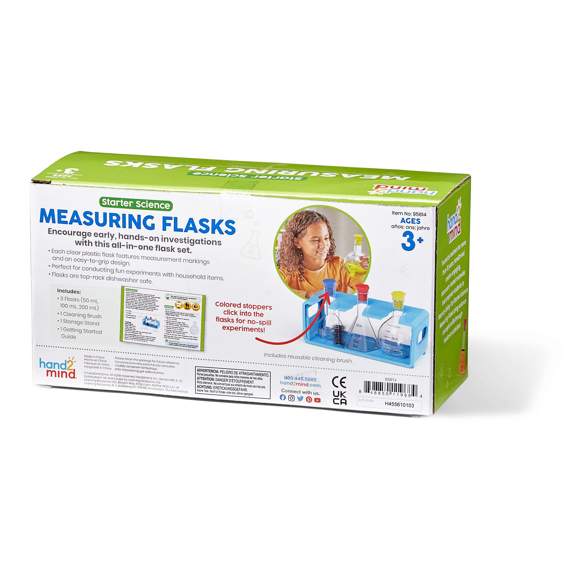 Learning Resources Starter Science Measuring Flask Set - Educational Science Play for Ages 3+ 16