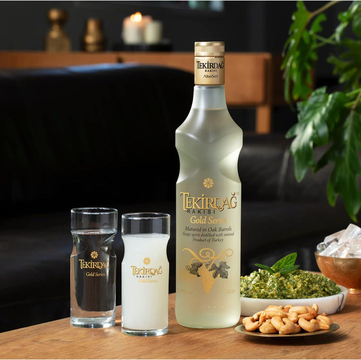 Tekirdag Rakisi Gold Series - 100% Fresh Grapes, Matured In Oak Barrels - 0.7L