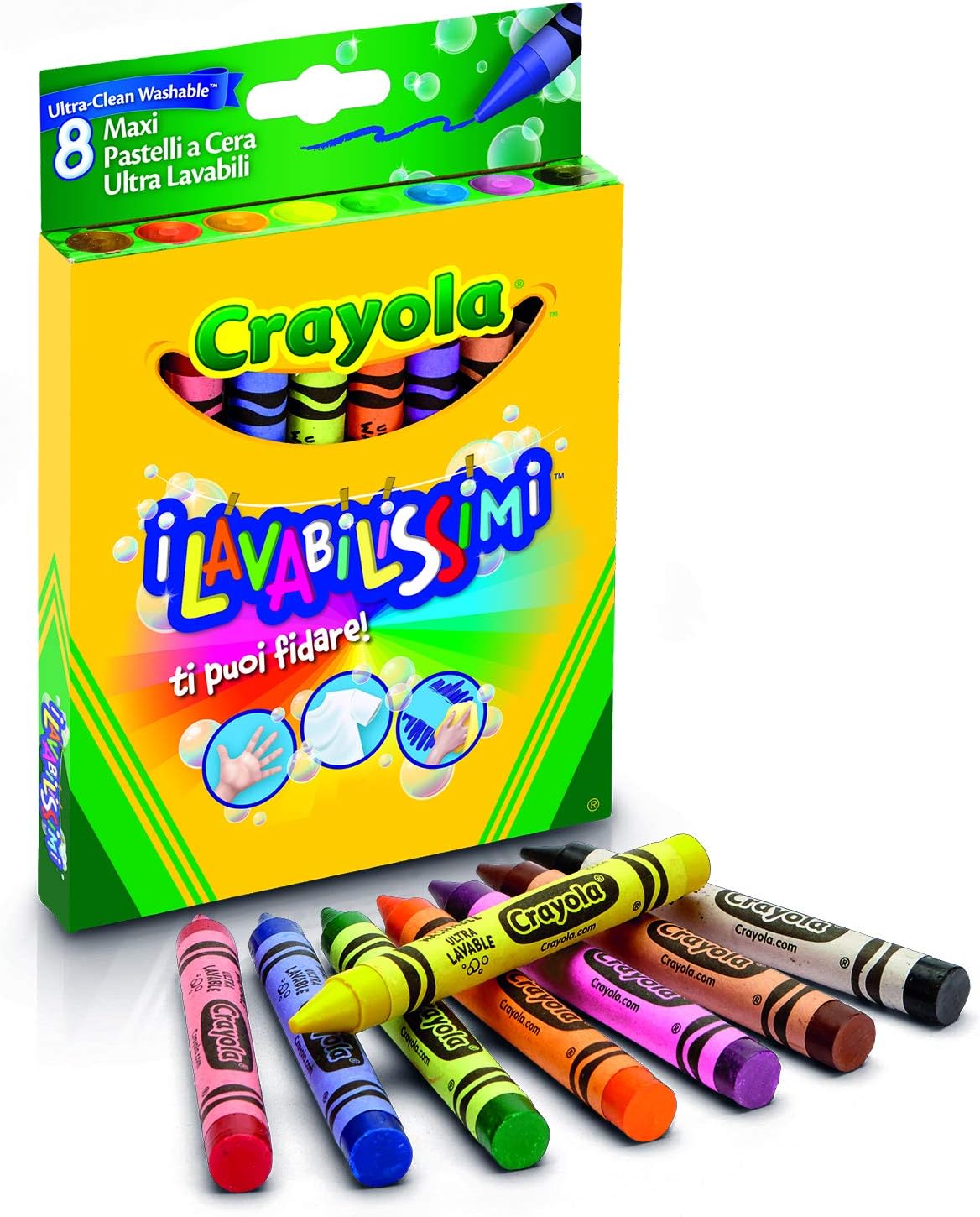 Crayola Ultra-Clean Washable Large Crayons - 8-Count Art Set 1