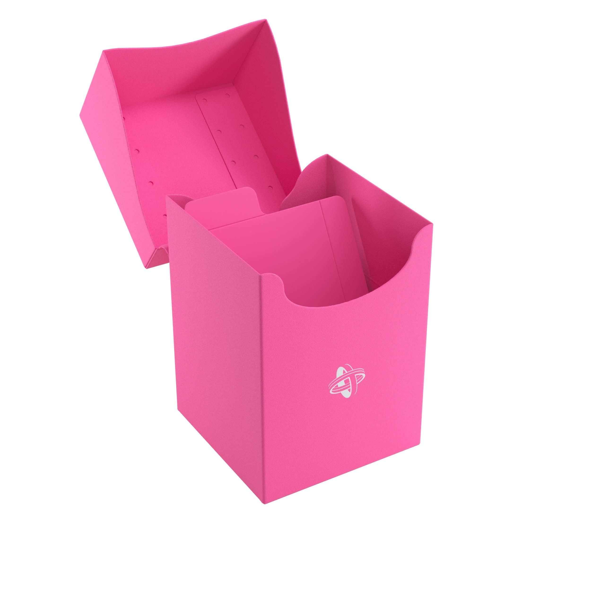 Gamegenic Pink 100-Card Deck Holder - Durable Self-Locking Lid | Cobra Neck Access | Compatible Storage