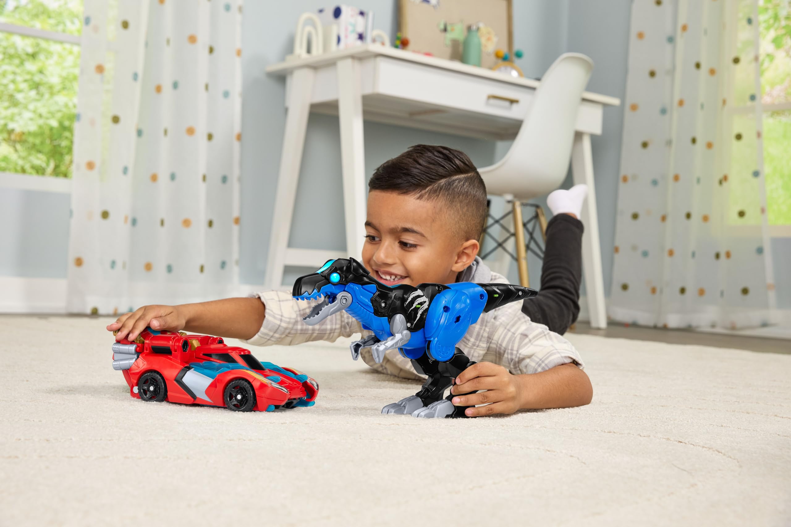 VTech Switch & Go Dinos Armour Up Dragon T-Rex - 2-in-1 Interactive Dinosaur Toy with Lights & Sounds