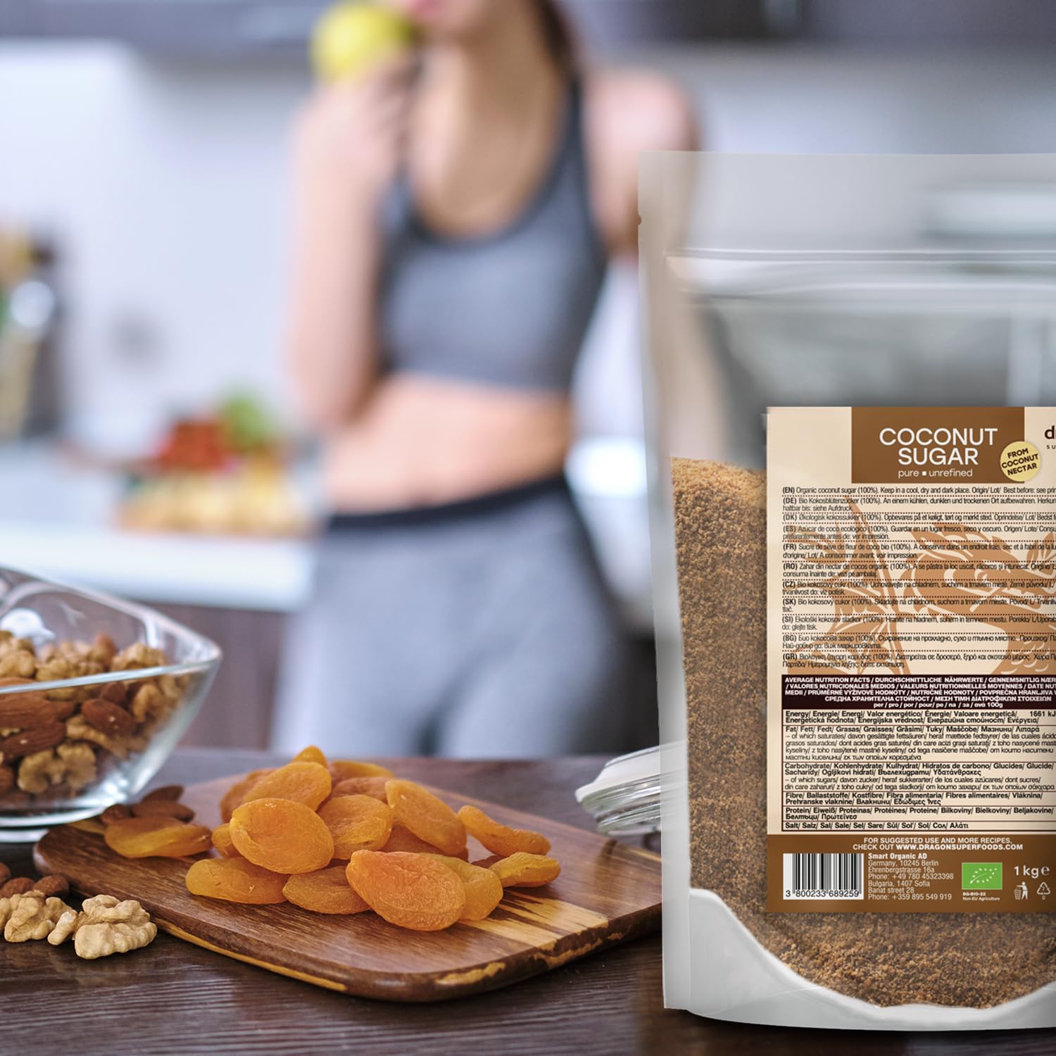 Dragon Superfoods Organic Coconut Sugar - Natural Sweetener | 100% Organic | 1 kg