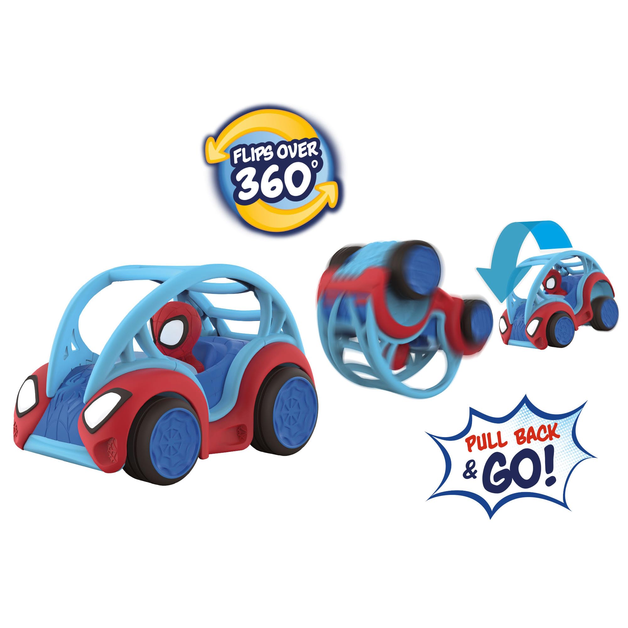 Marvel's Spidey and His Amazing Friends Power Rollers - Pull-Back Action Vehicle 11