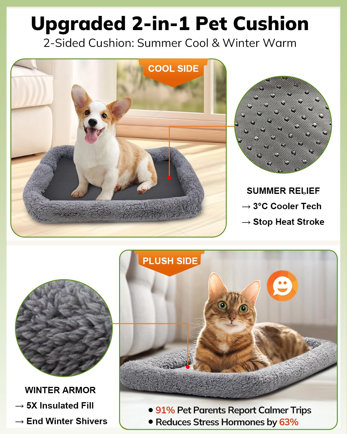 morpilot Airline Approved Soft-Sided Pet Carrier for Cats & Dogs up to 7kg | Light Grey