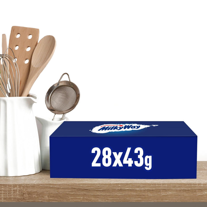 Milky Way Milk Chocolate & Nougat Bars Bulk Box (28 x 43g)