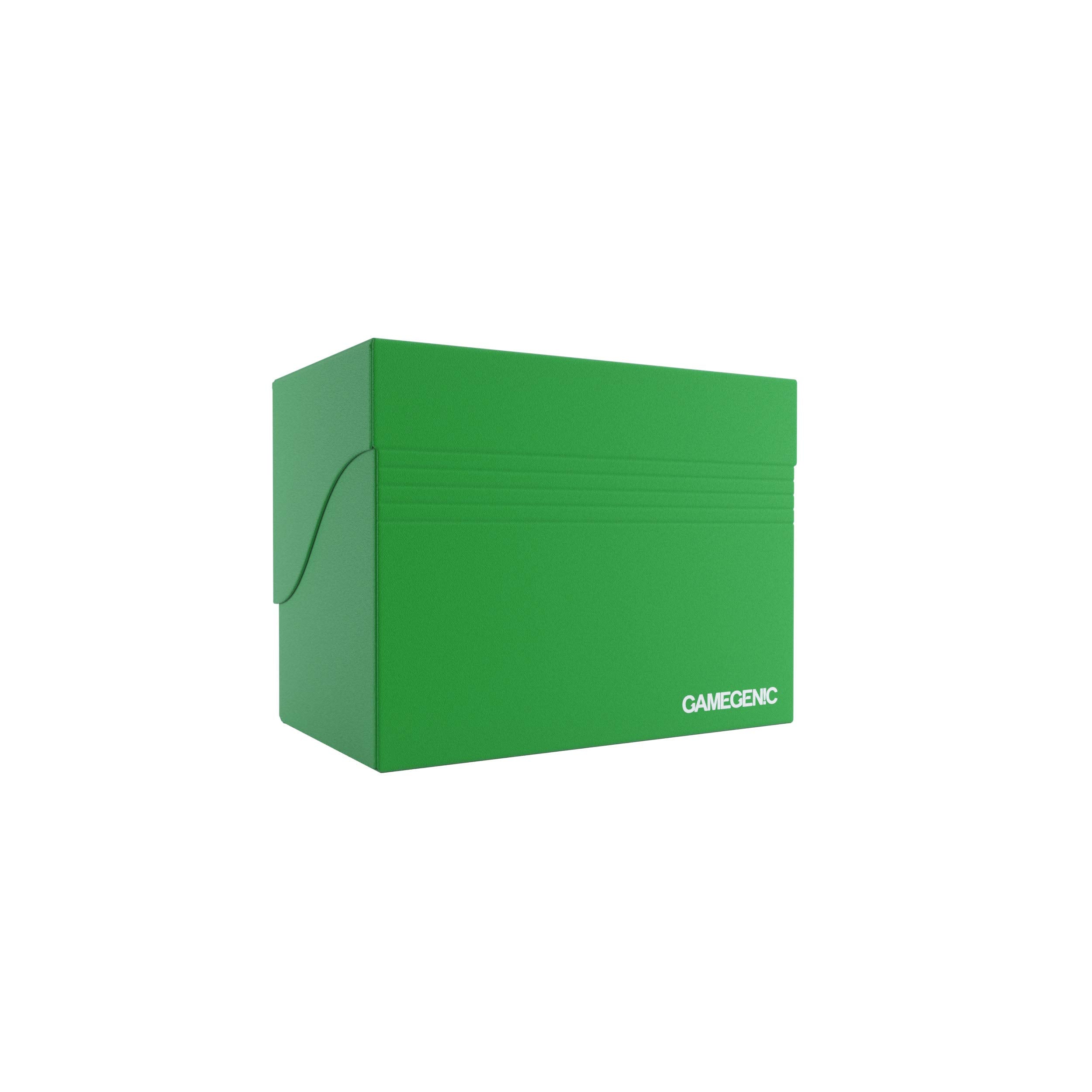 Gamegenic 80-Card Side Holder - Green | Side-Loading | Durable Plastic 8