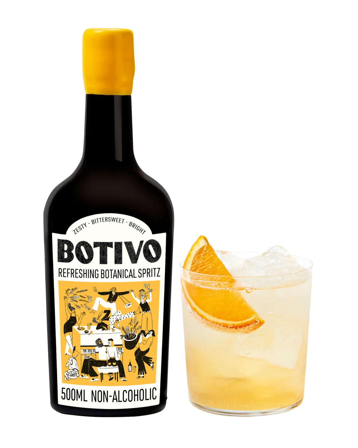 BOTIVO Non-Alcoholic Aperitif, British Botanical Aperitivo - 500ml (50cl)
