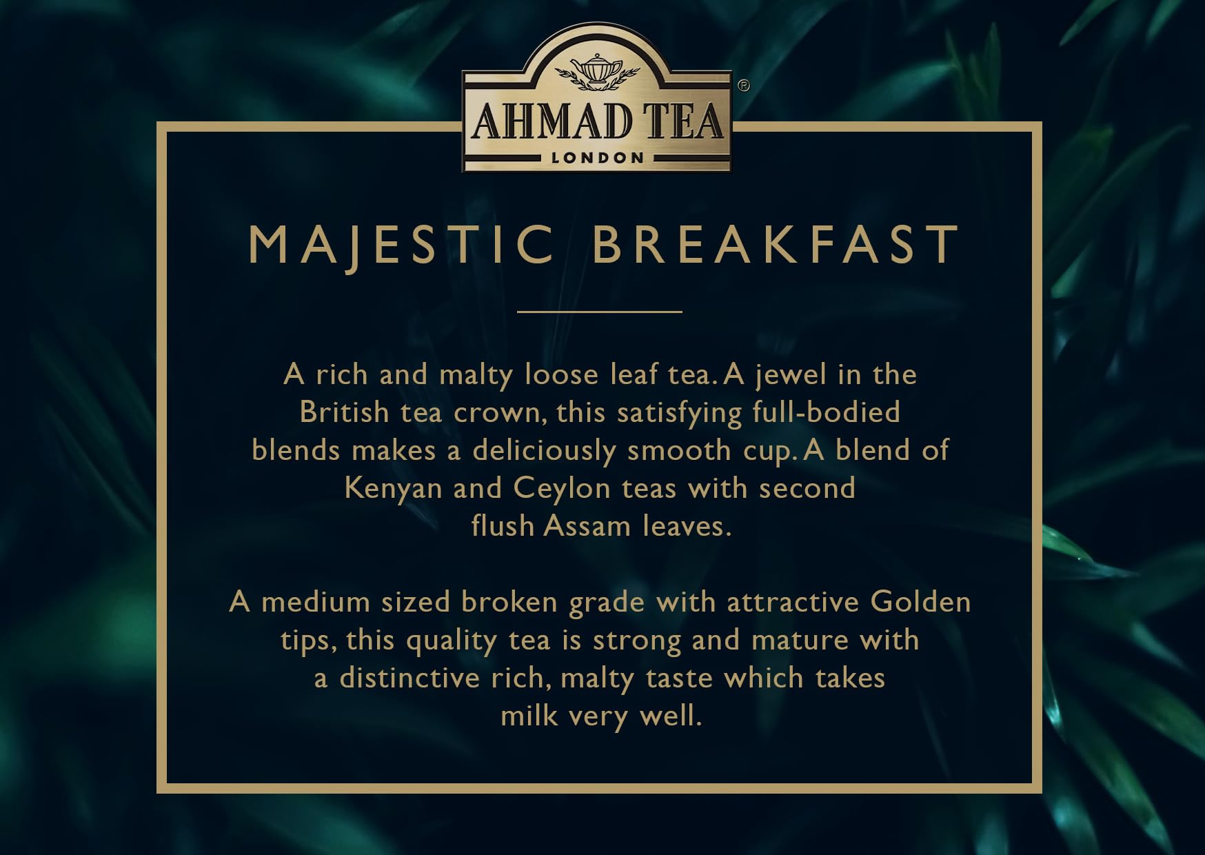 Ahmad Tea - Majestic Breakfast Caddy Black Tea 13