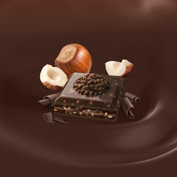 Ferrero Rocher Dark Chocolate and Hazelnut Bar, 55% Cocoa, 90g